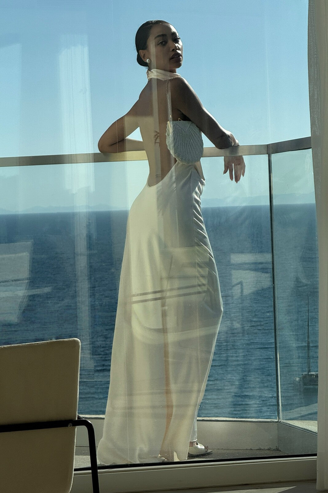 VESTIDO LARGO OFF WHITE