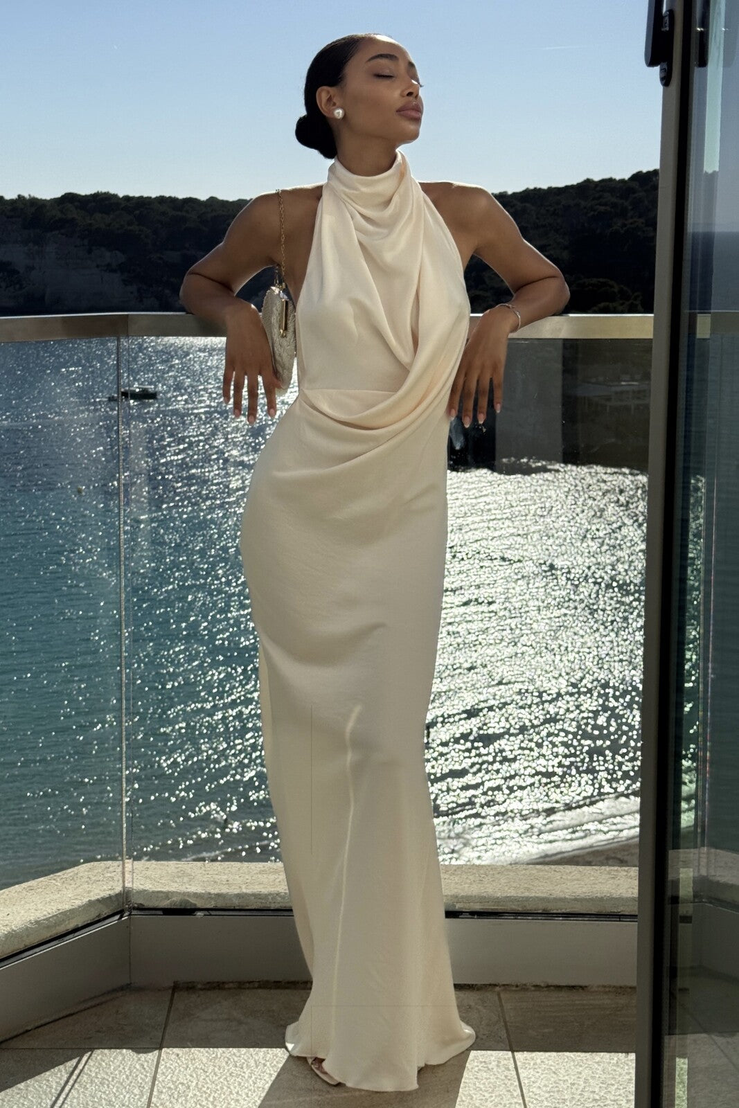 VESTIDO LARGO OFF WHITE