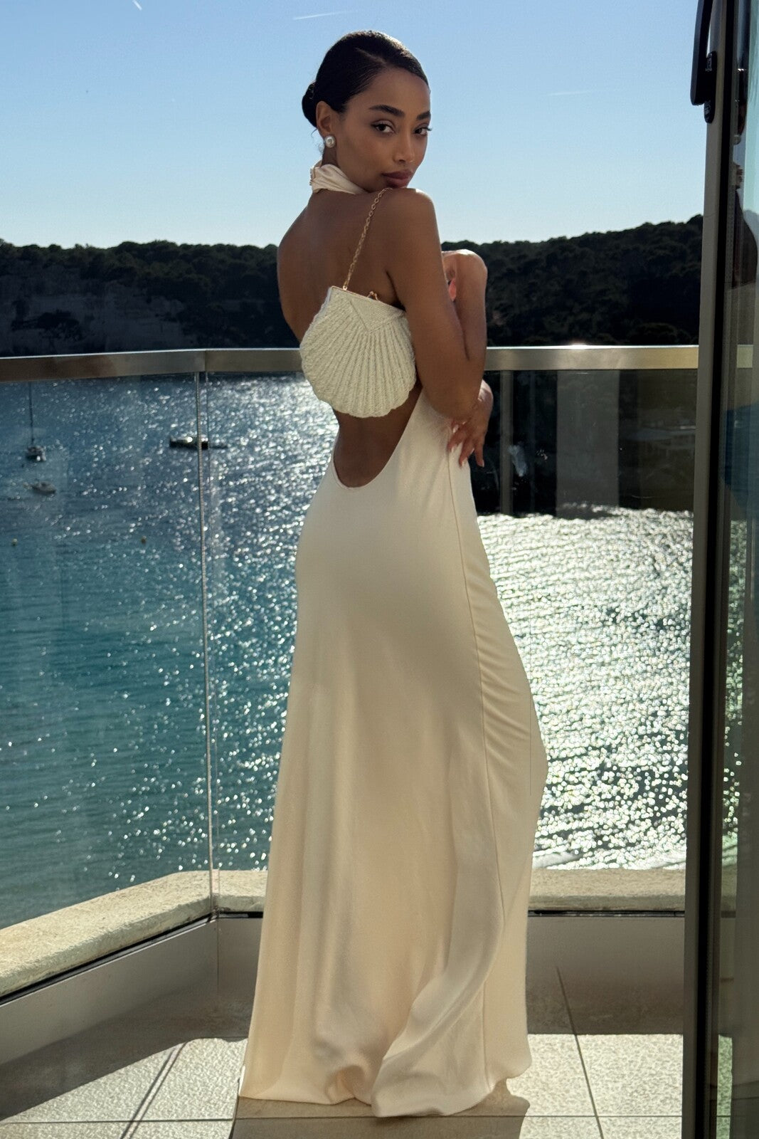 VESTIDO LARGO OFF WHITE