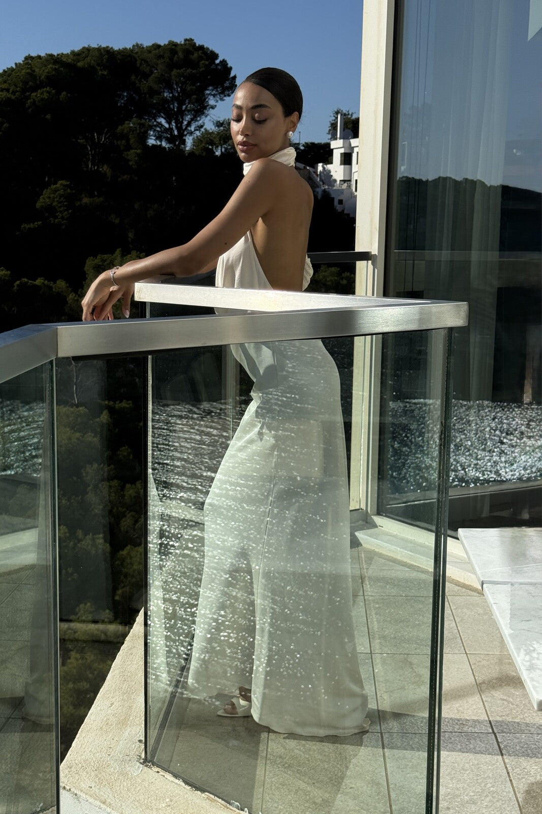 VESTIDO LARGO OFF WHITE