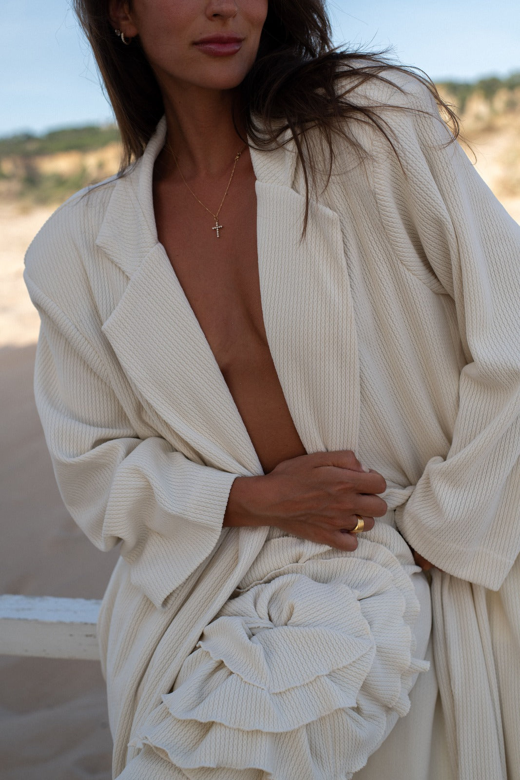 CASACO CREME OVERSIZED
