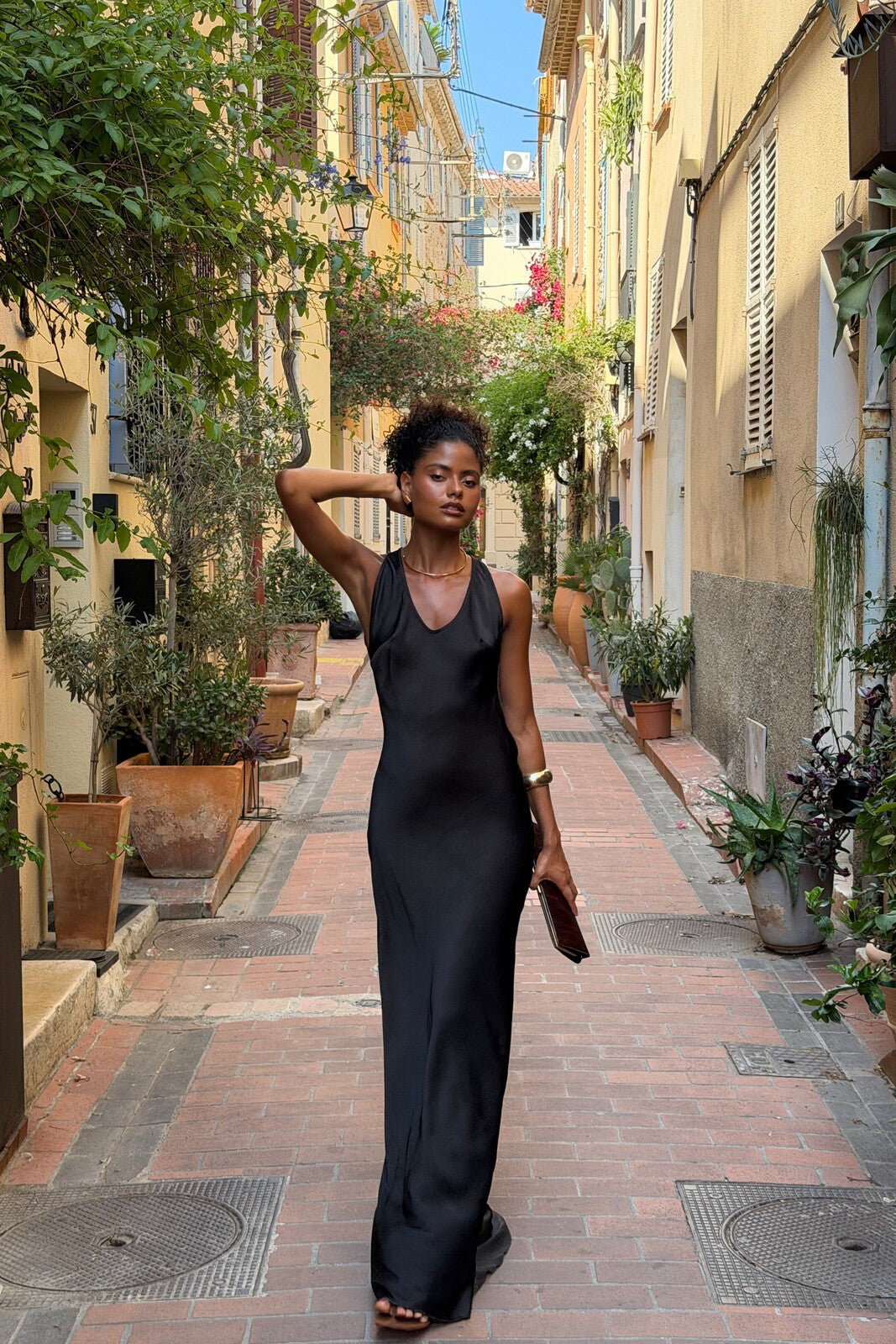 dress back open Dressing Up this dress is designed to make a statement LONG BLACK SATIN OPEN BACK