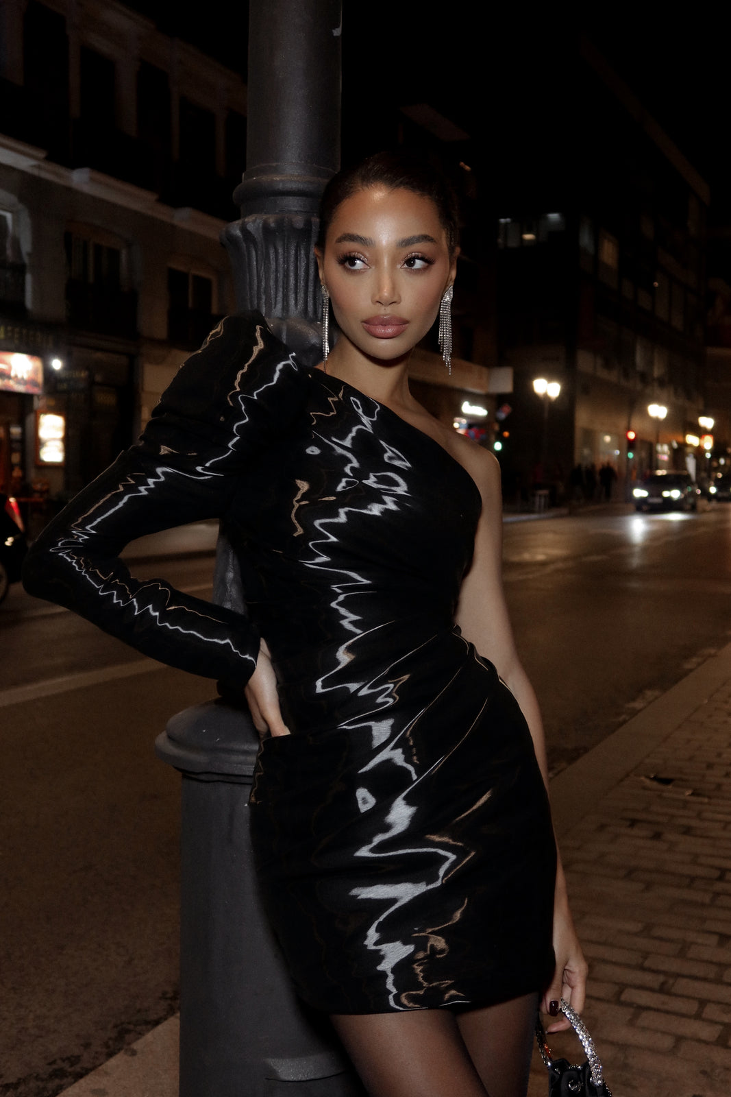 SHORT BLACK ORGANZA DRESS