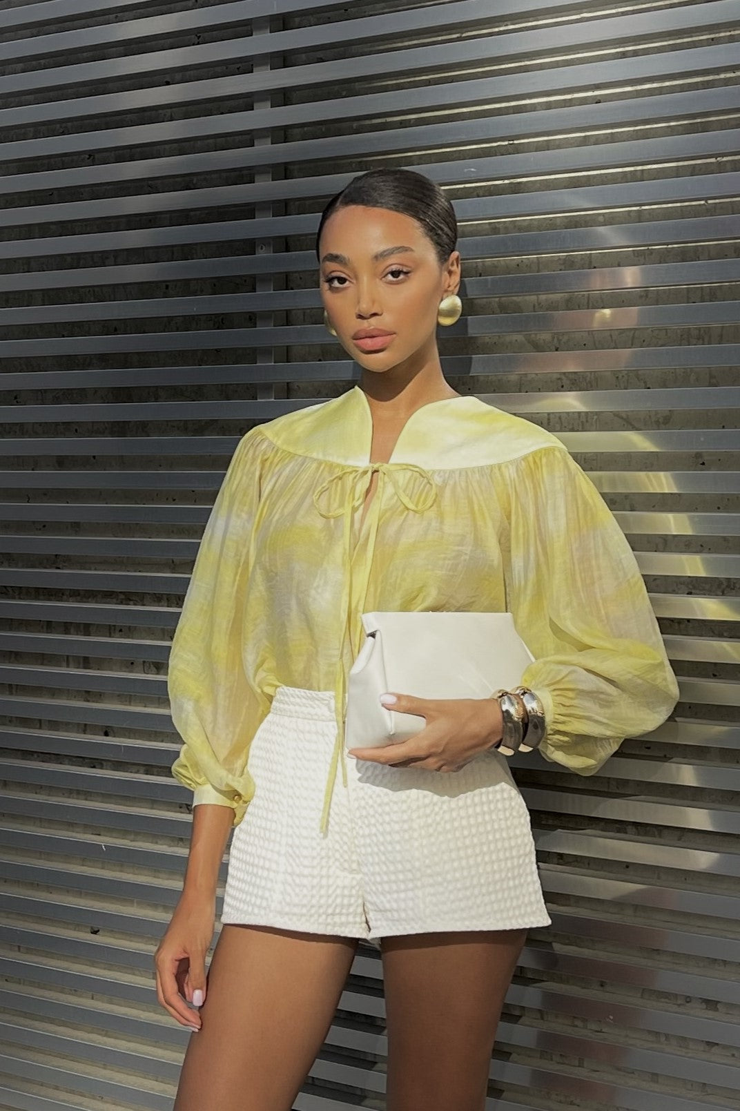 BLOUSE JAUNE DÉGRADÉE