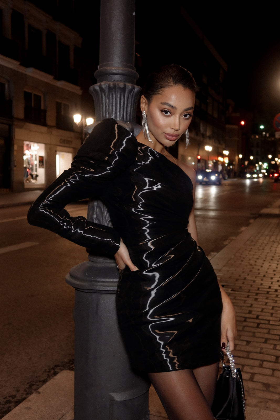 SHORT BLACK ORGANZA DRESS