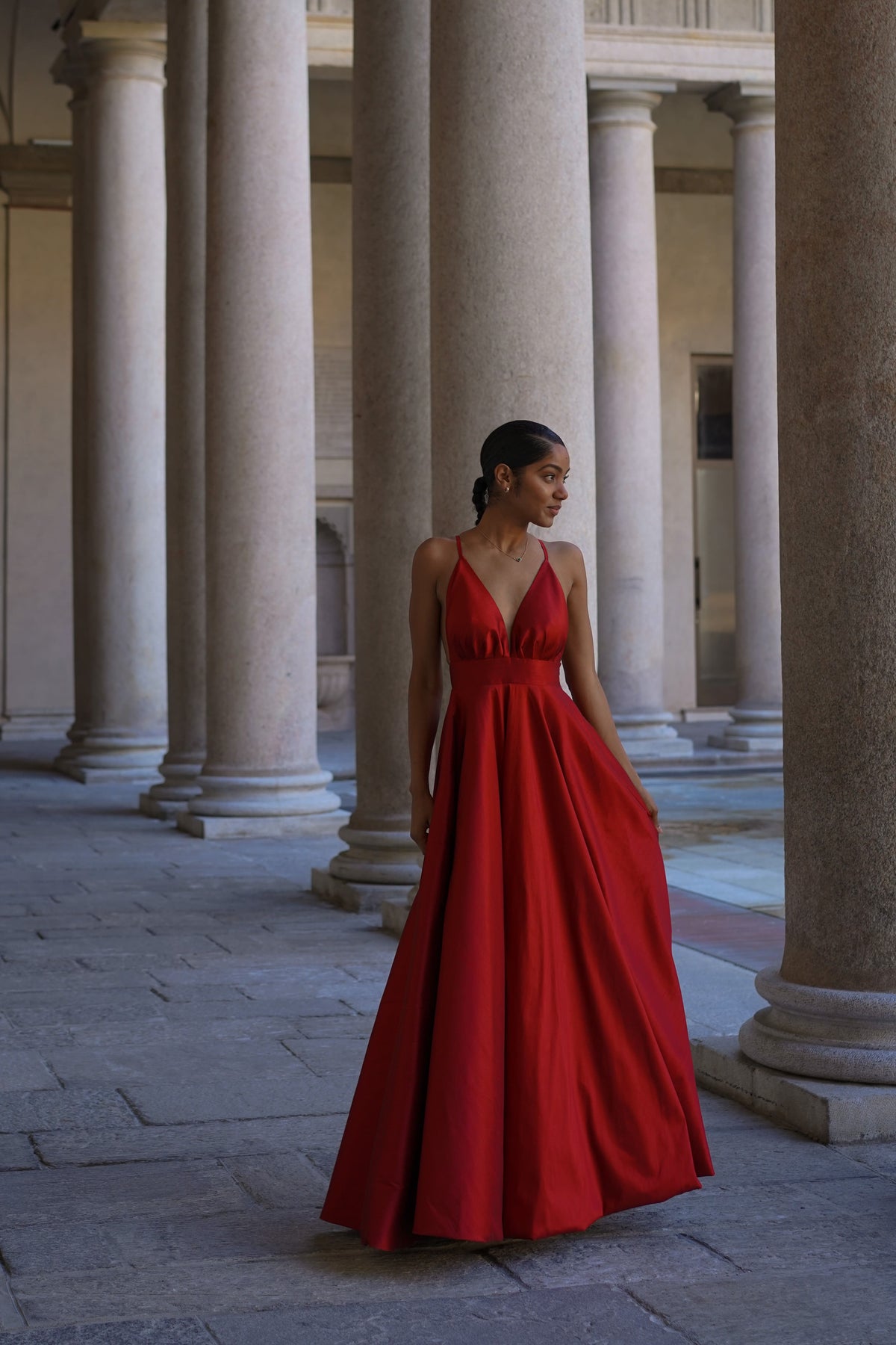 VESTIDO PRINCESA VERMELHO