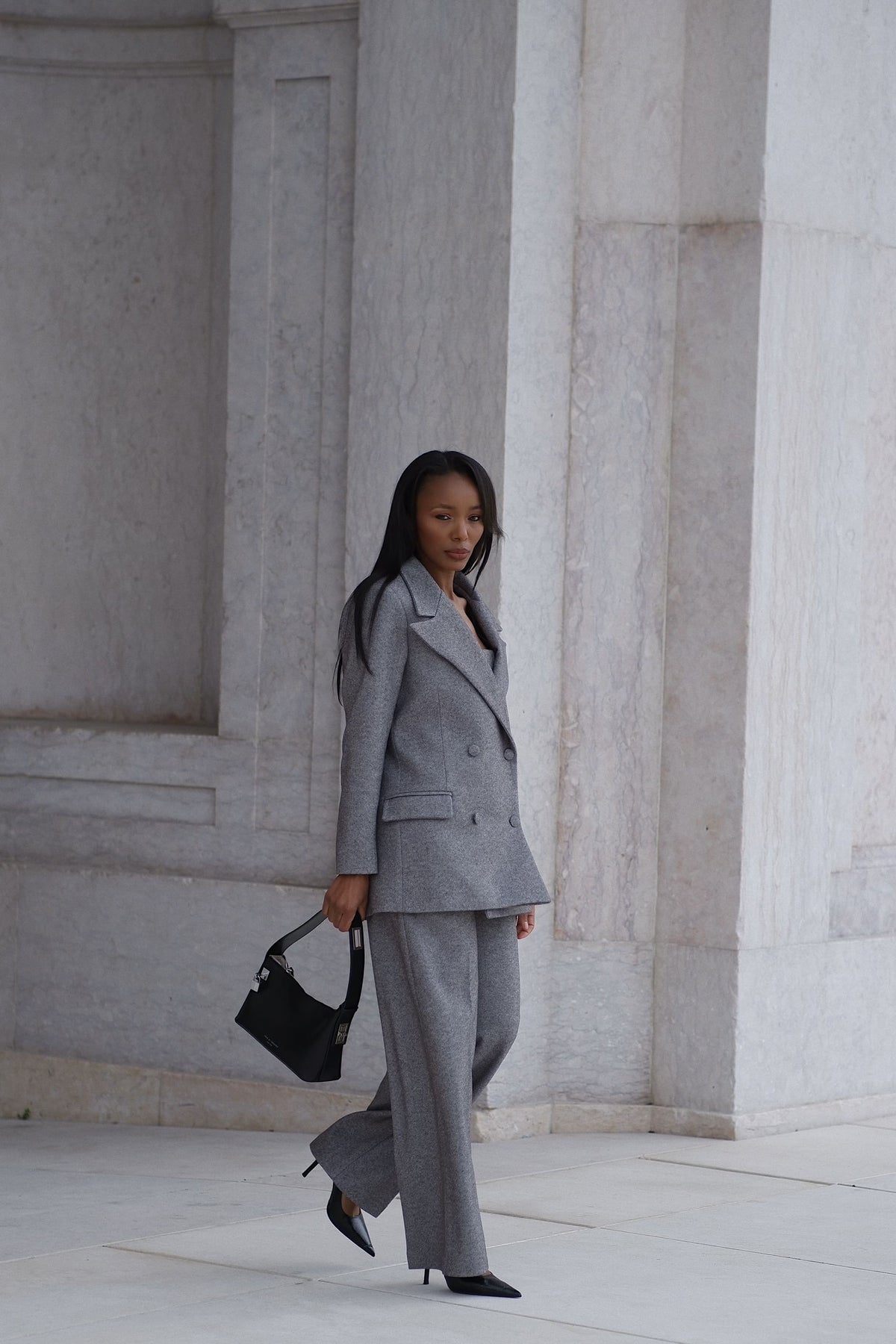BLAZER GRIGIO OVERSIZED