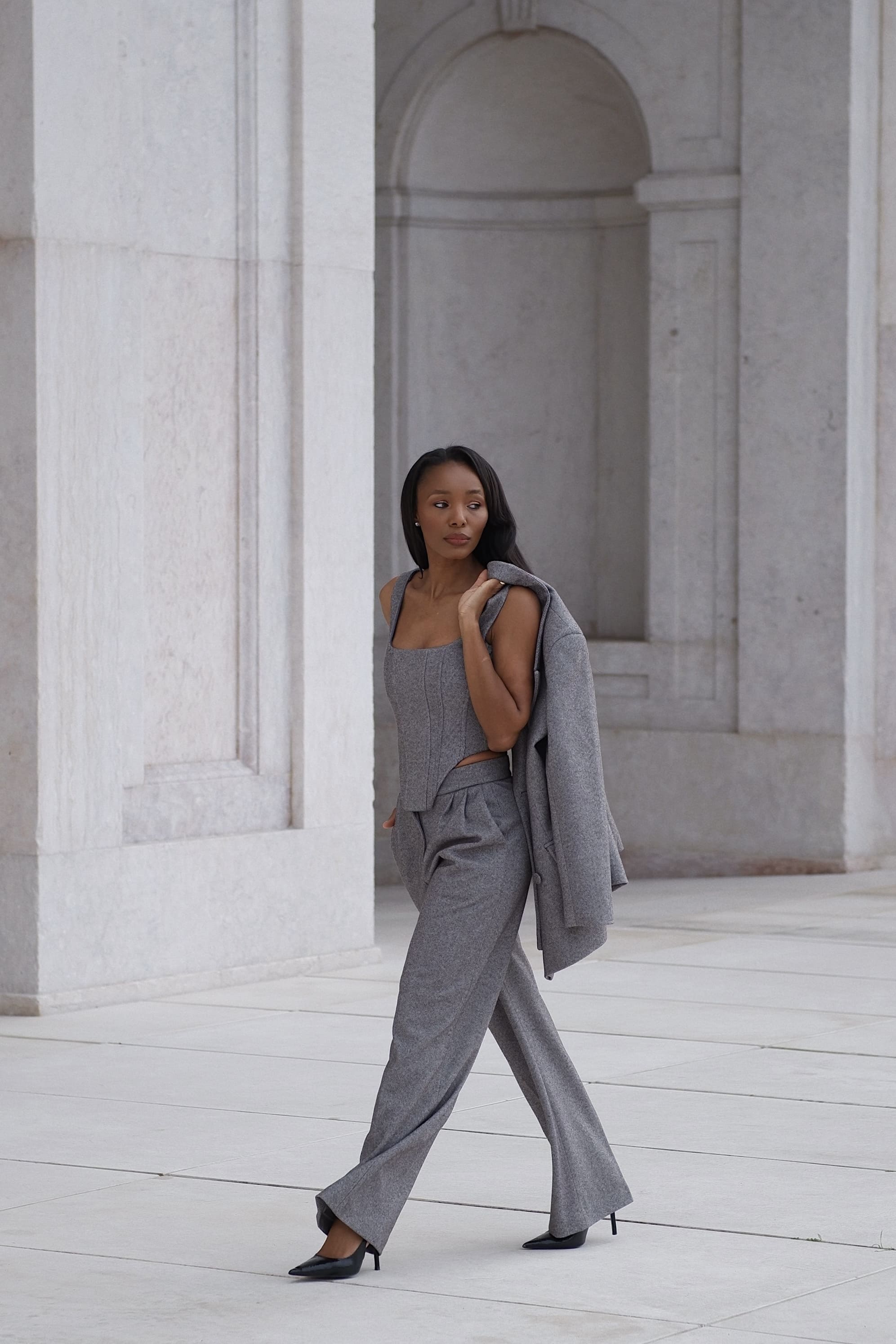 OVERSIZED GRAY PANTS - KAO OVERSIZED GRAY PANTS - KAO