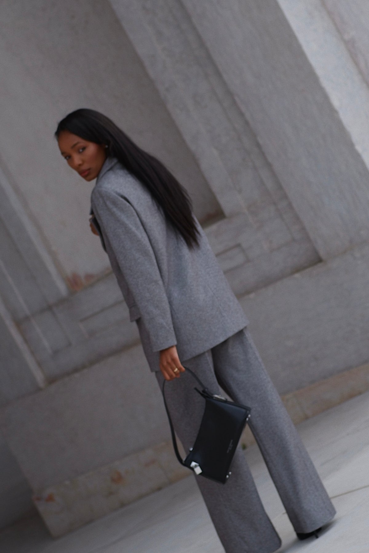 BLAZER GRIGIO OVERSIZED