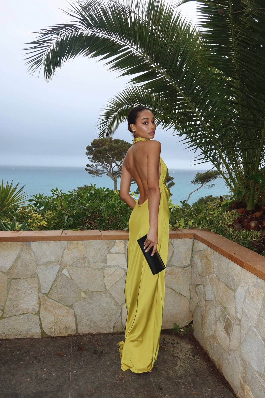 ROBE LONGUE JAUNE CITRON
