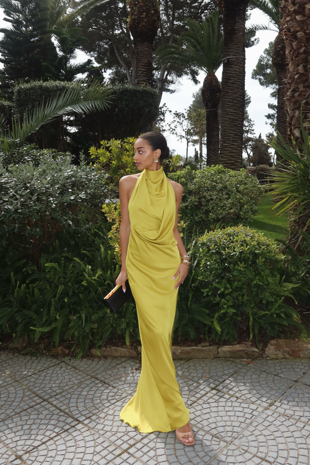 ROBE LONGUE JAUNE CITRON