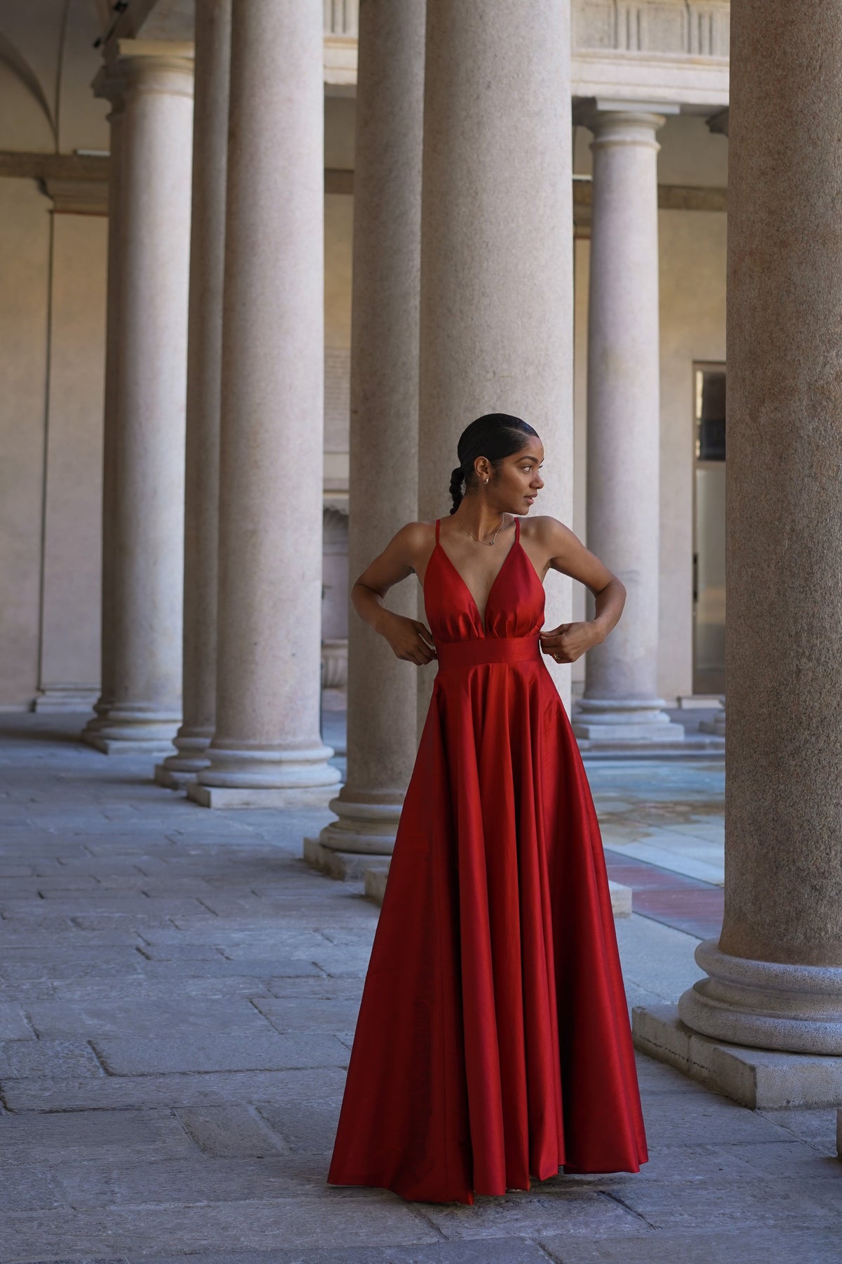 VESTIDO ROJO DE PRINCESA