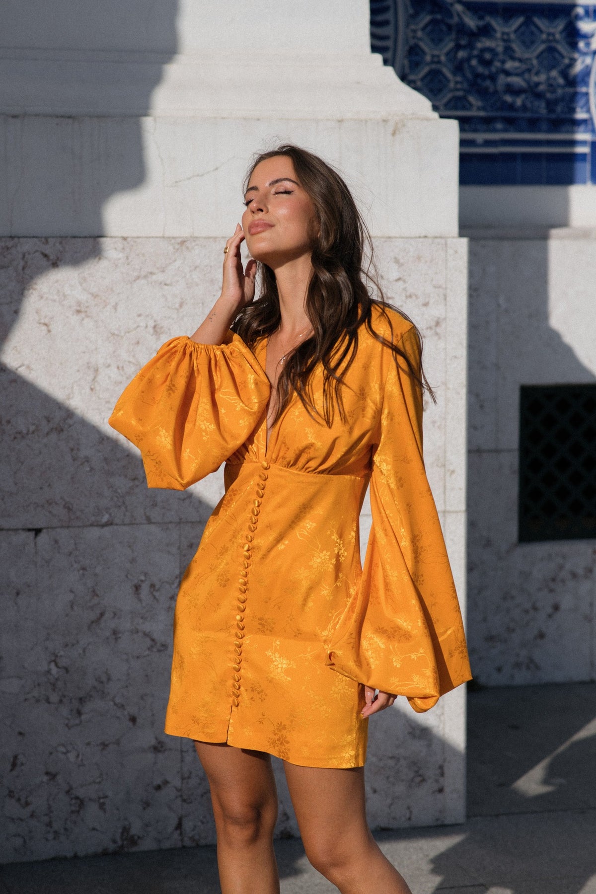 ROBE COURTE ORANGE