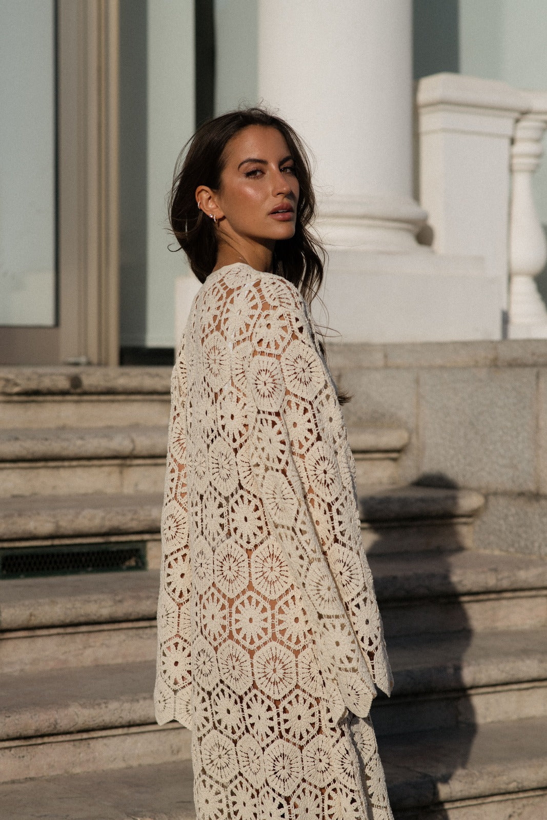 CREAM TRICOT DRESS