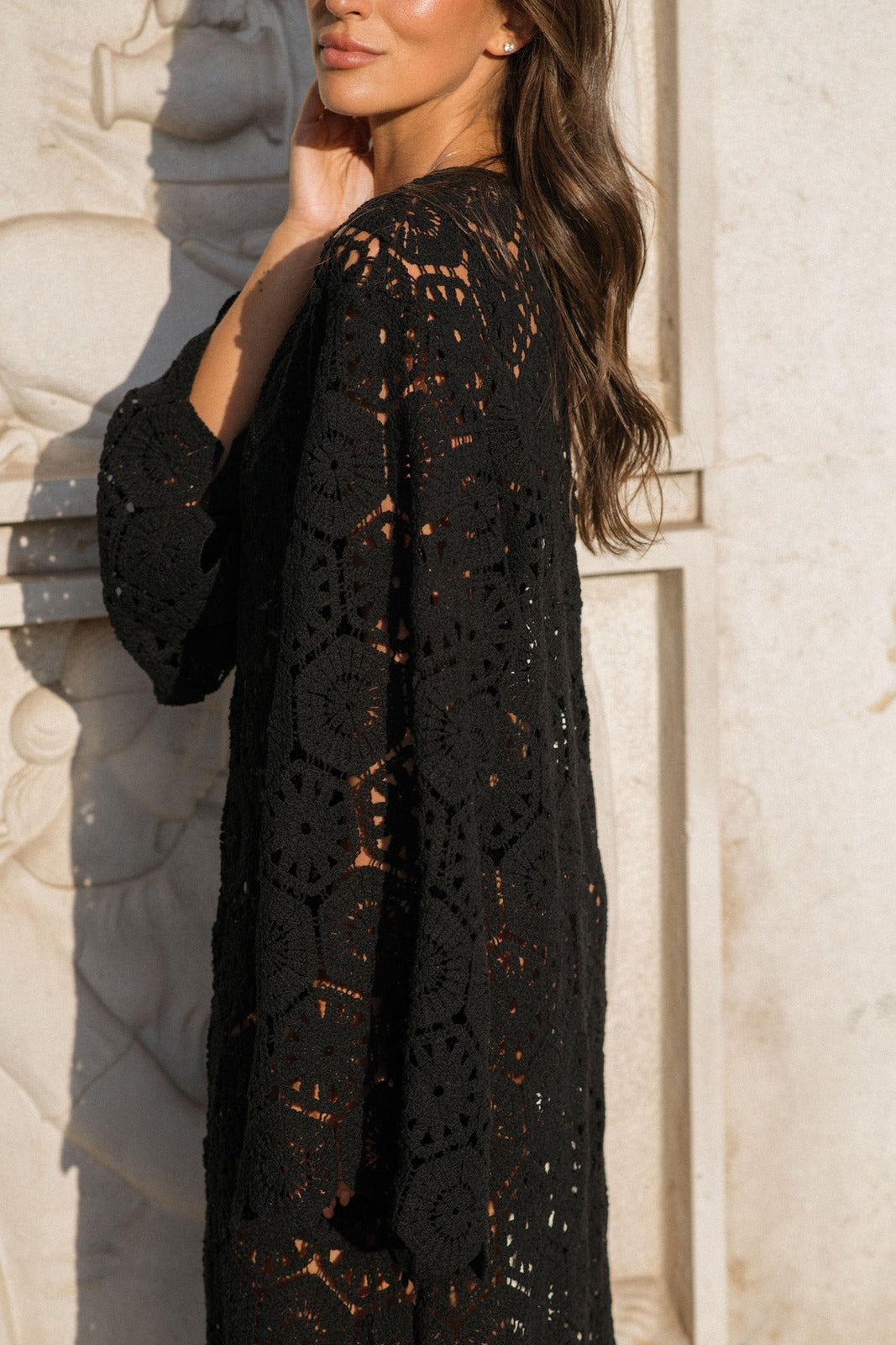 BLACK TRICOT DRESS