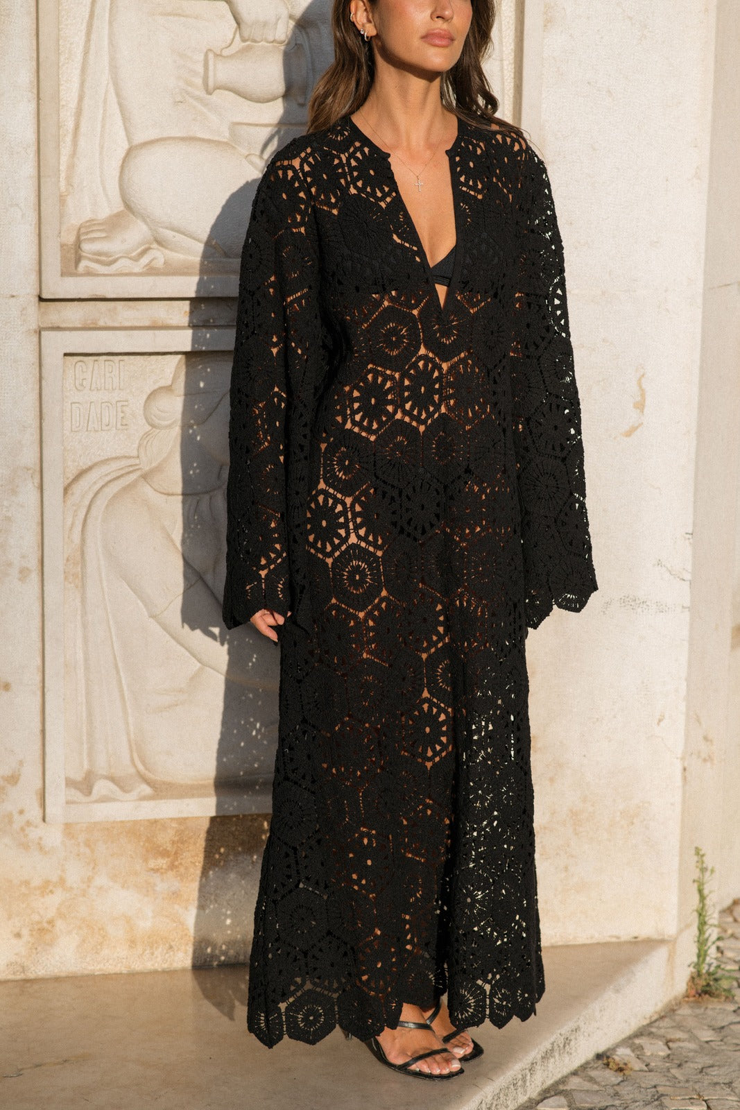 ROBE EN TRICOT NOIR