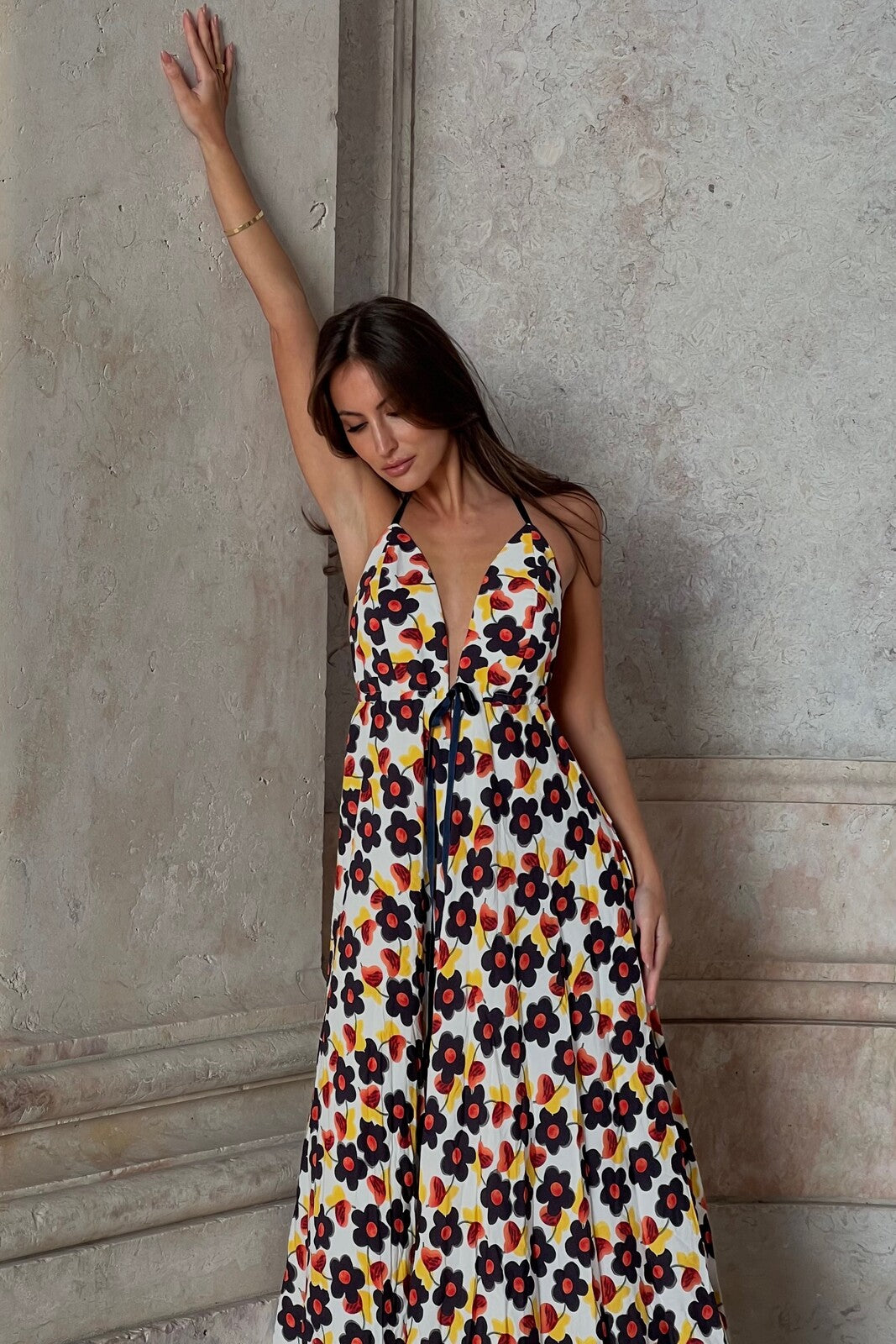 ROBE LONGUE IMPRIMÉ FLORAL