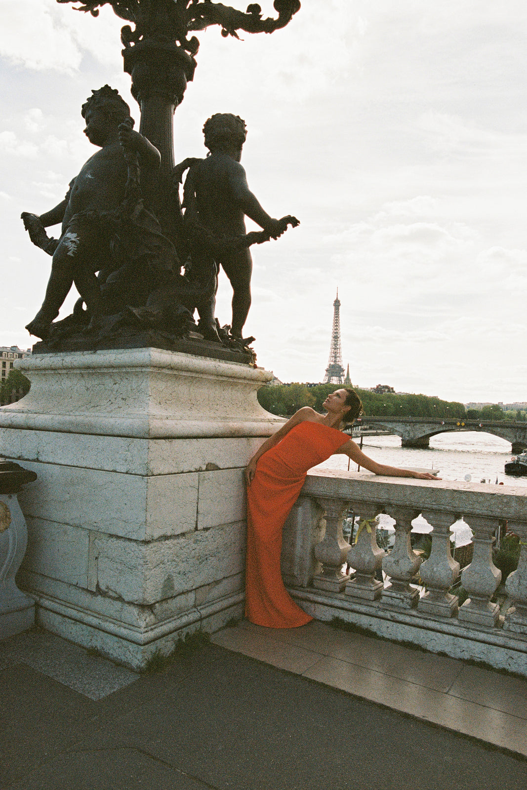 ASYMMETRICAL RED DRESS