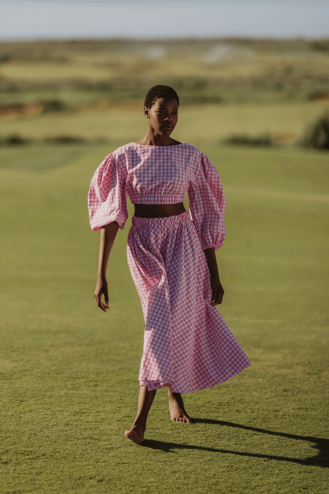 JUPE LONGUE ROSE AUX ÉCHES