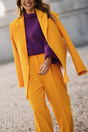 Orange clearance oversized blazer