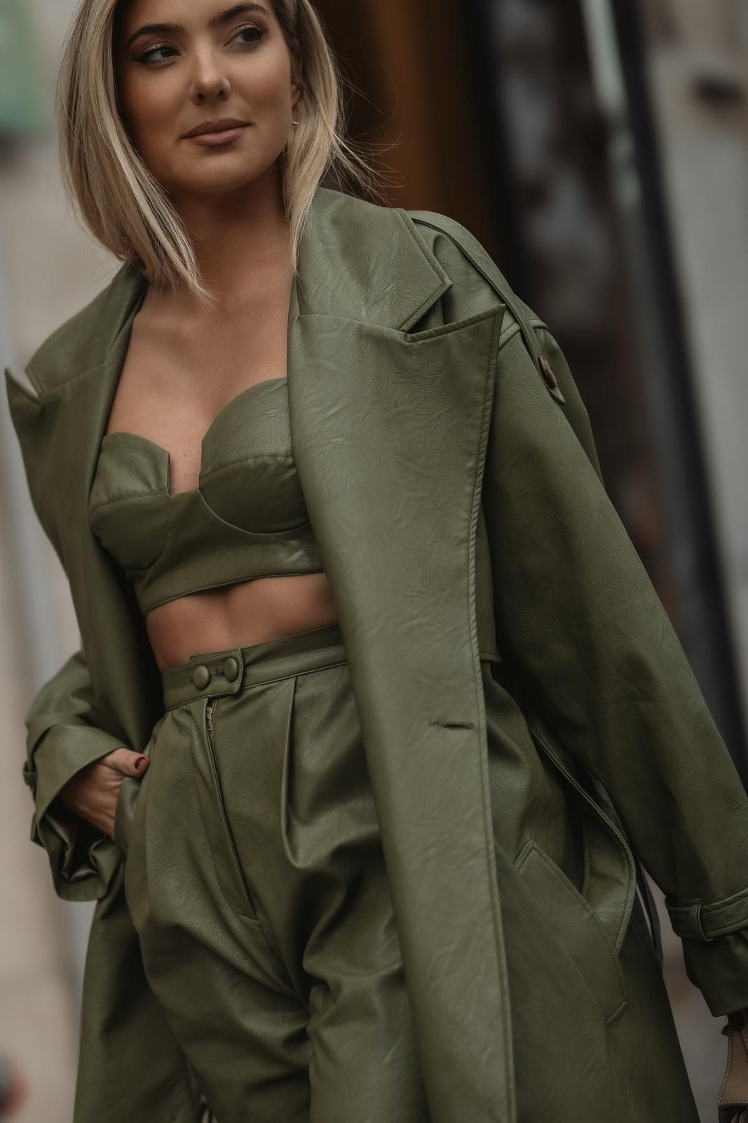 CROP TOP VERDE KHAKI