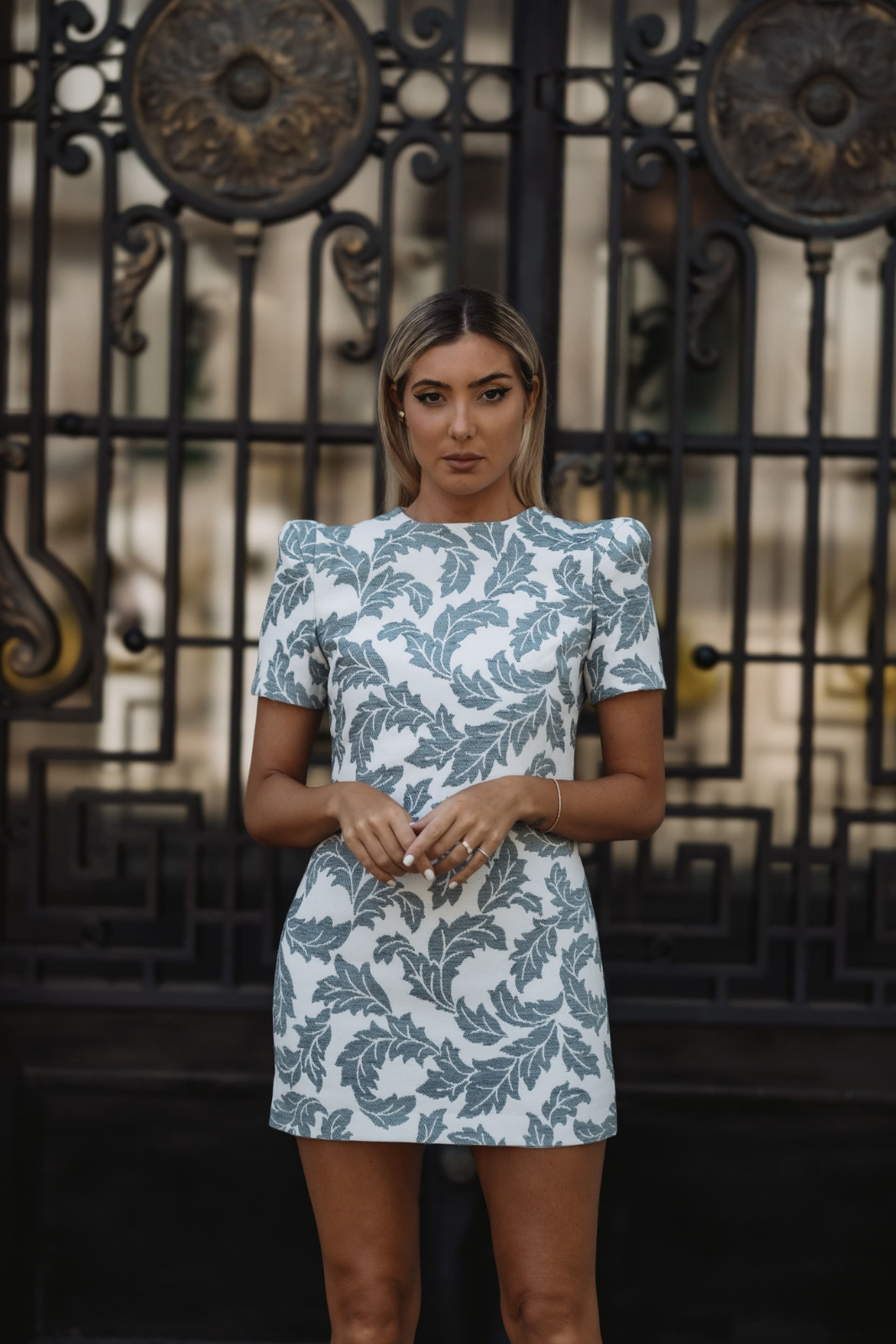 Jacquard sales sheath dress