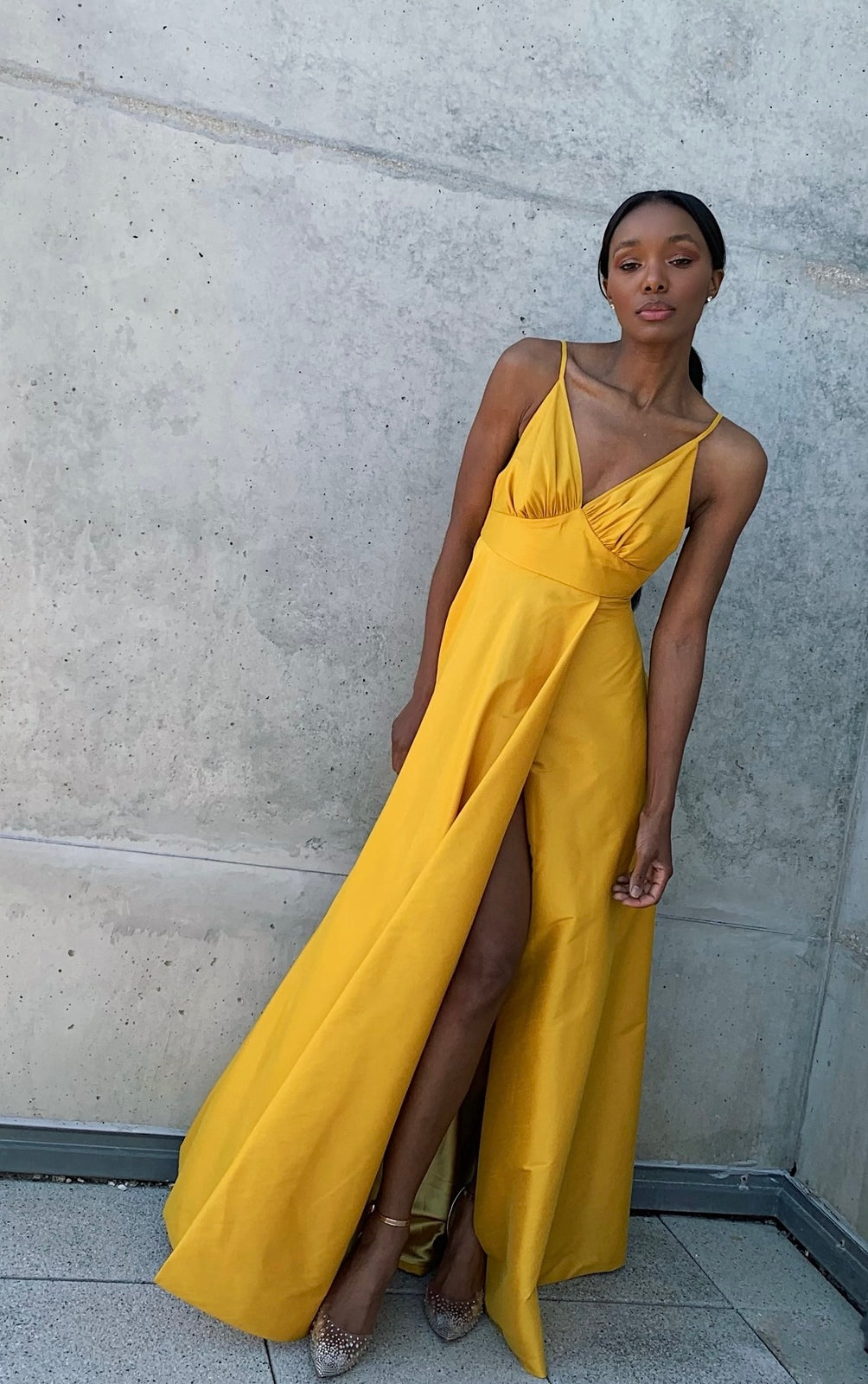 YELLOW PRINCESS DRESS