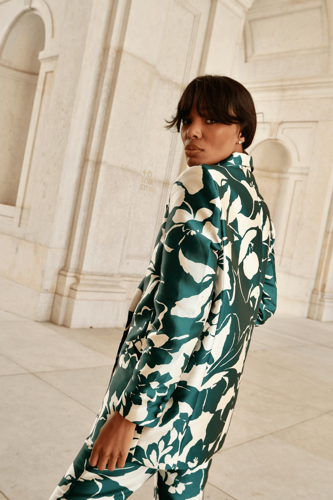 Blazer 2025 imprimé fleuri