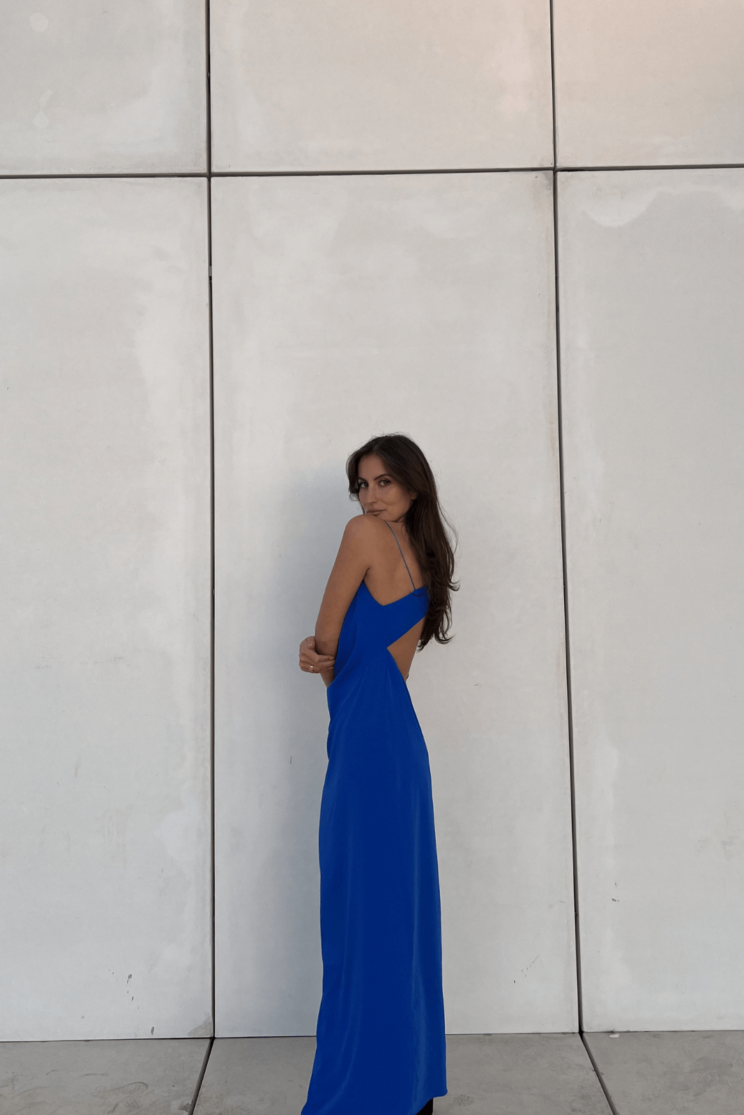 VESTITO MIDI BLU