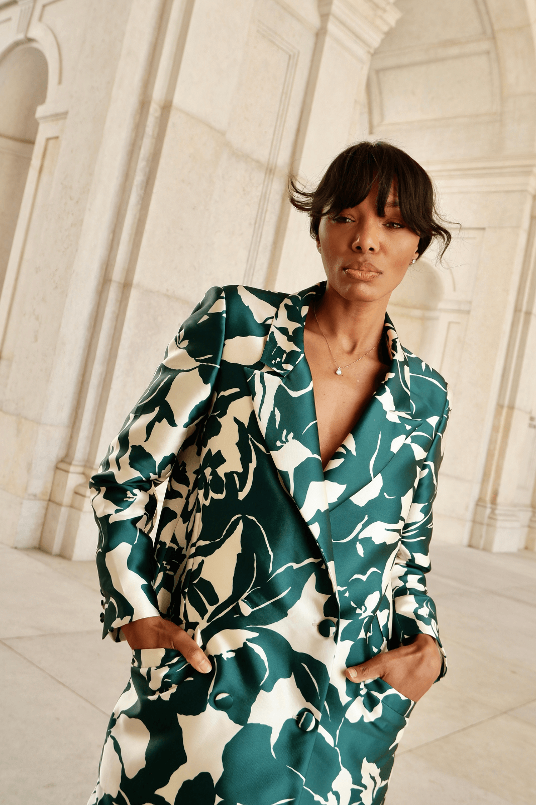 Zara floral print blazer Outlet