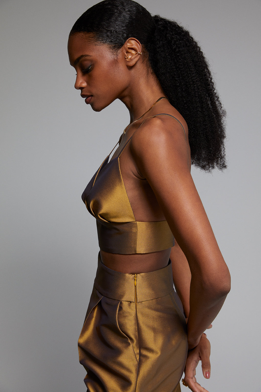 BRONZE CROP TOP