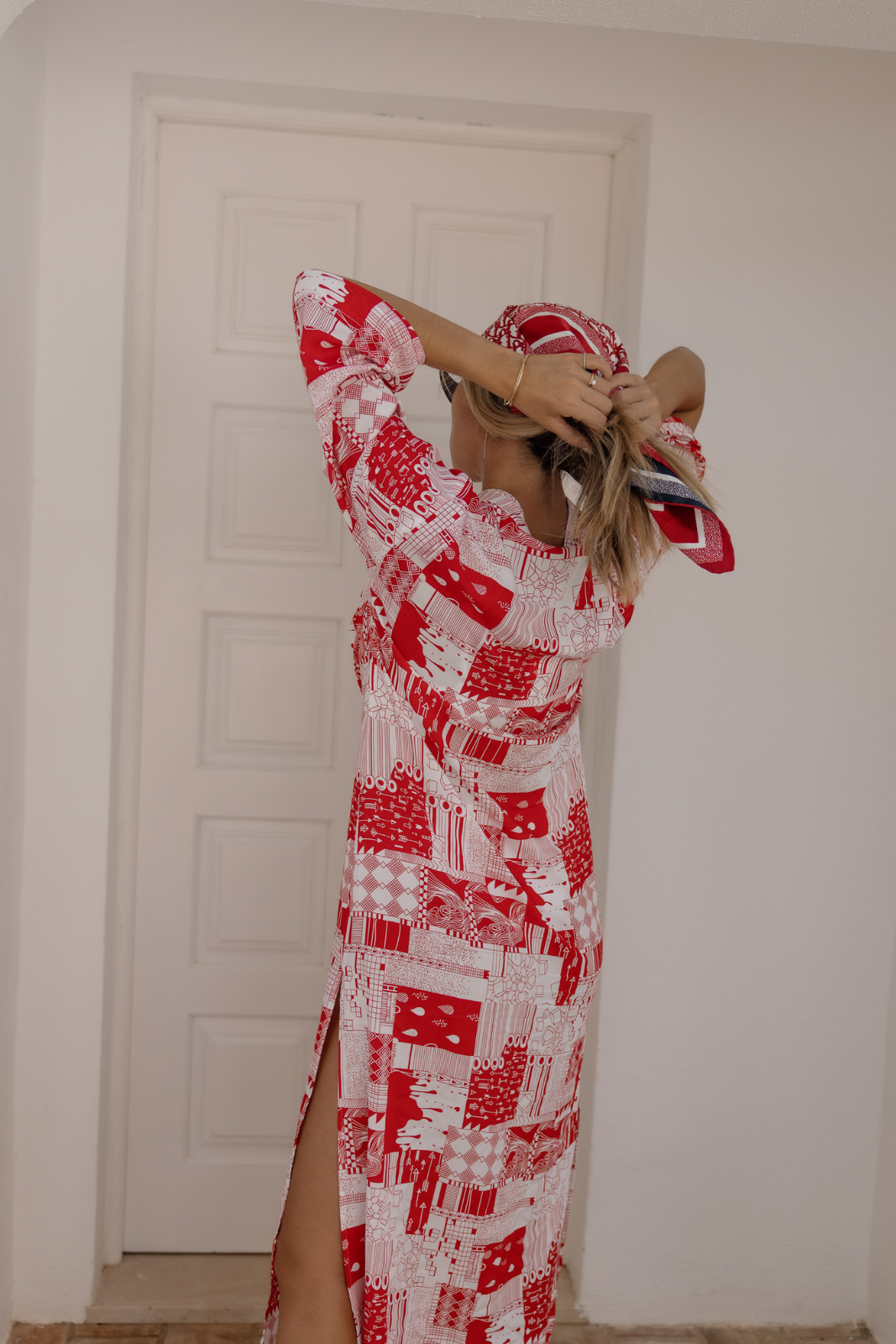 Robe chemise rouge hotsell