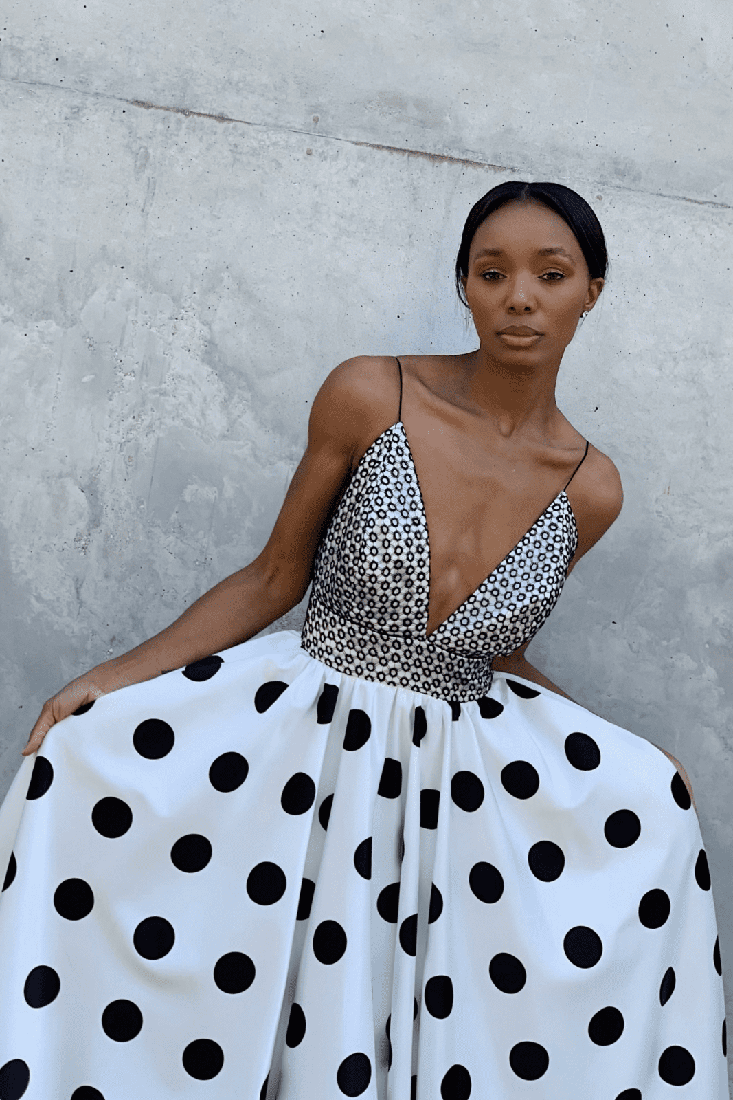 VESTIDO COMPRIDO BOLAS