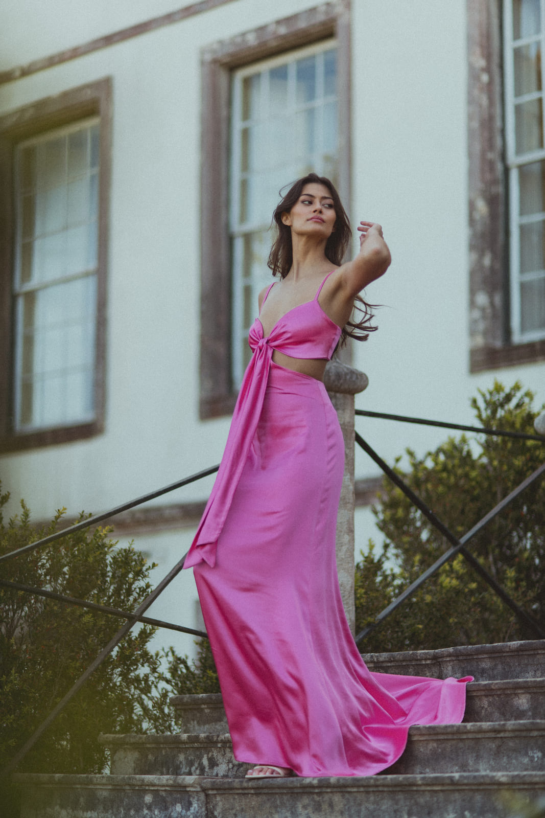 ROBE LONGUE FUCHSIA