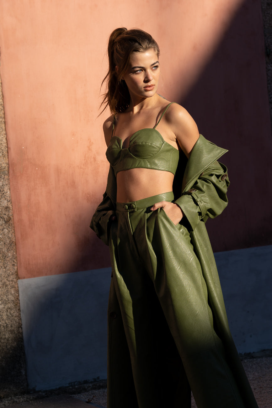 CROP TOP VERDE KHAKI