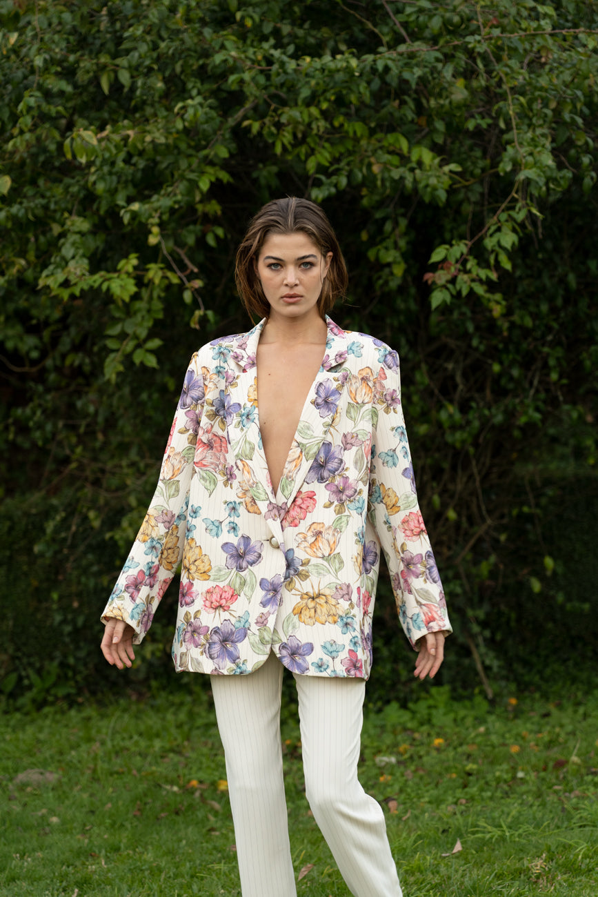 PANTALON BLANCO RAYAS