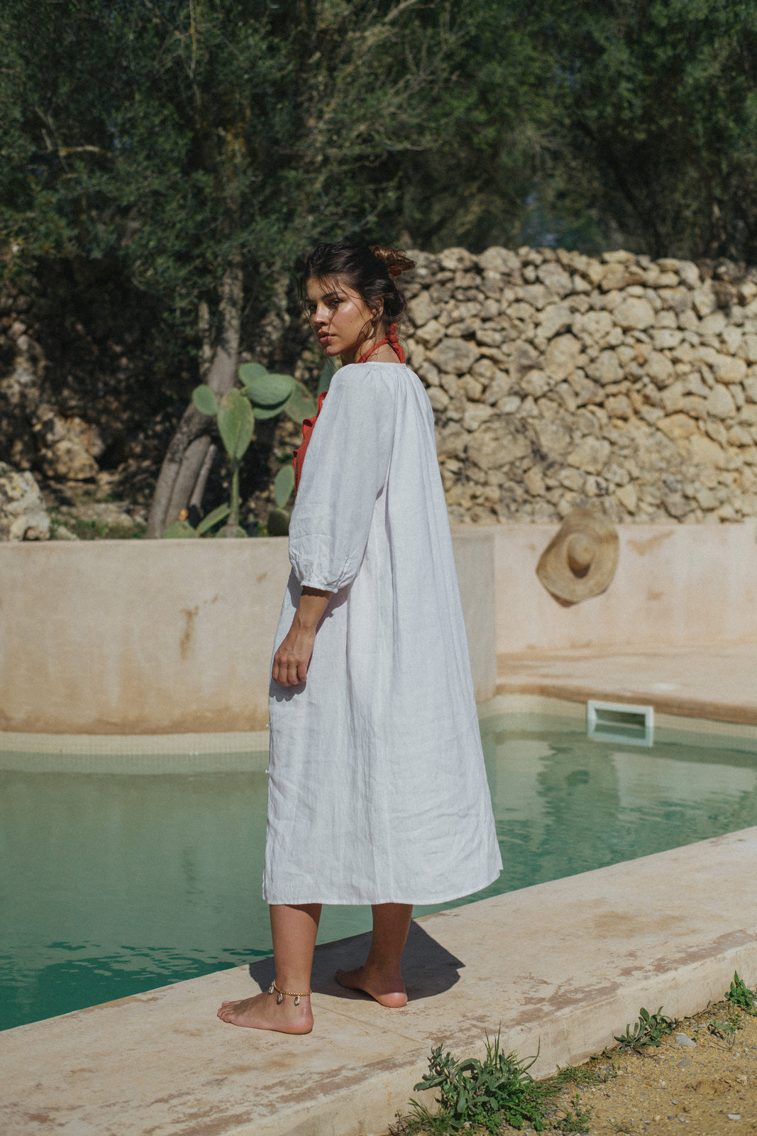 WHITE SHIRT DRESS