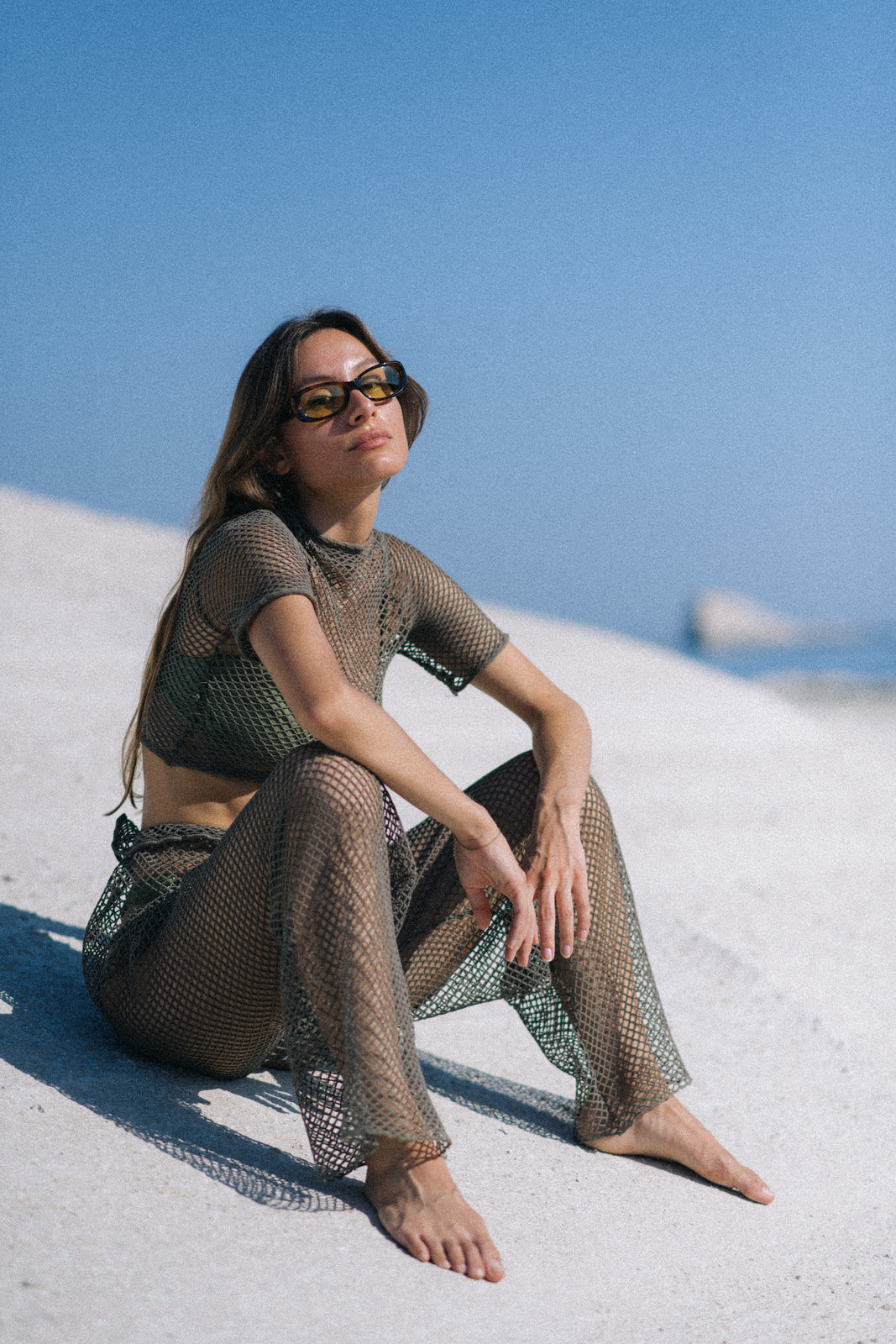 T-SHIRT COURT RÉSEAU VERT