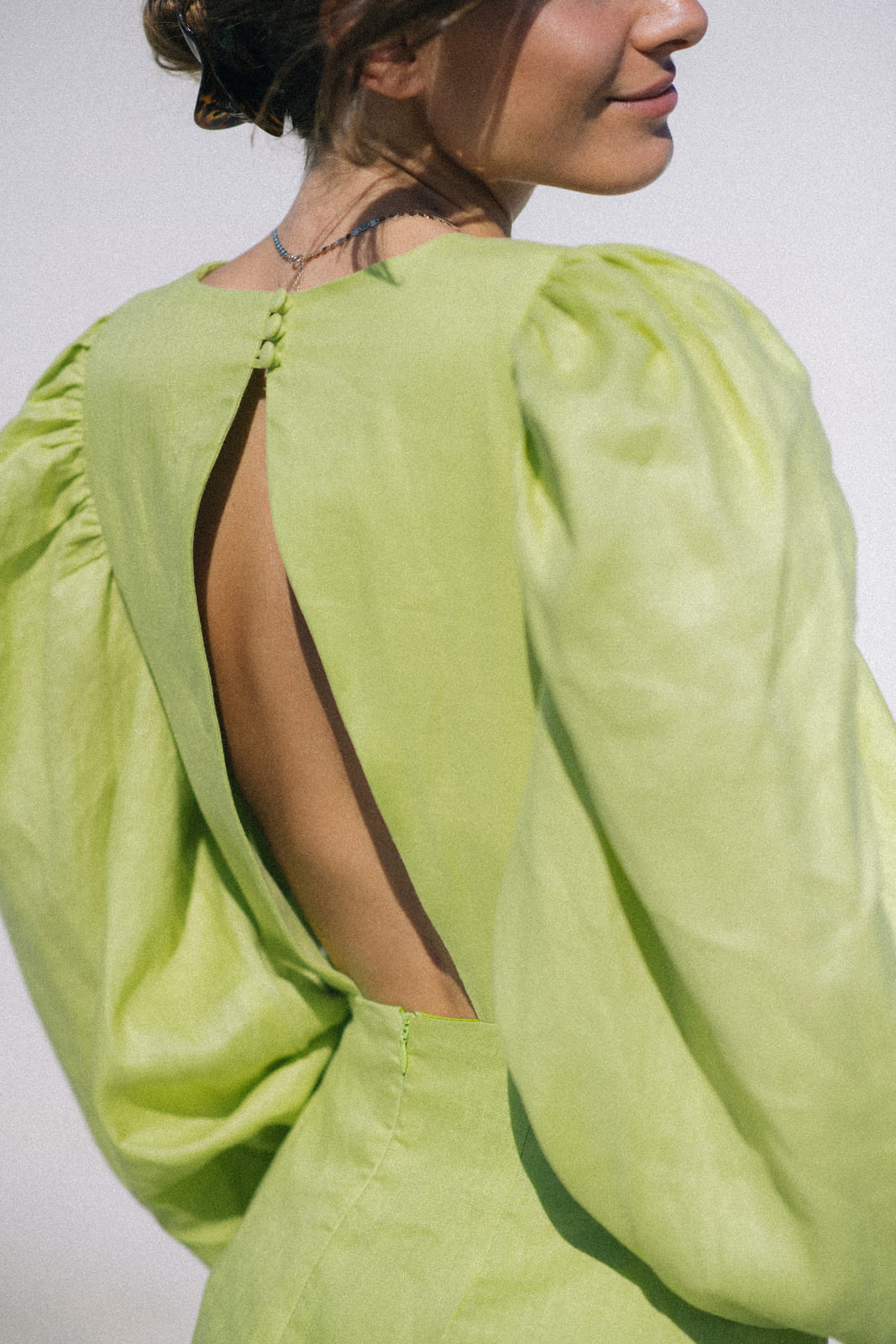 LIME GREEN SHORT DRESS