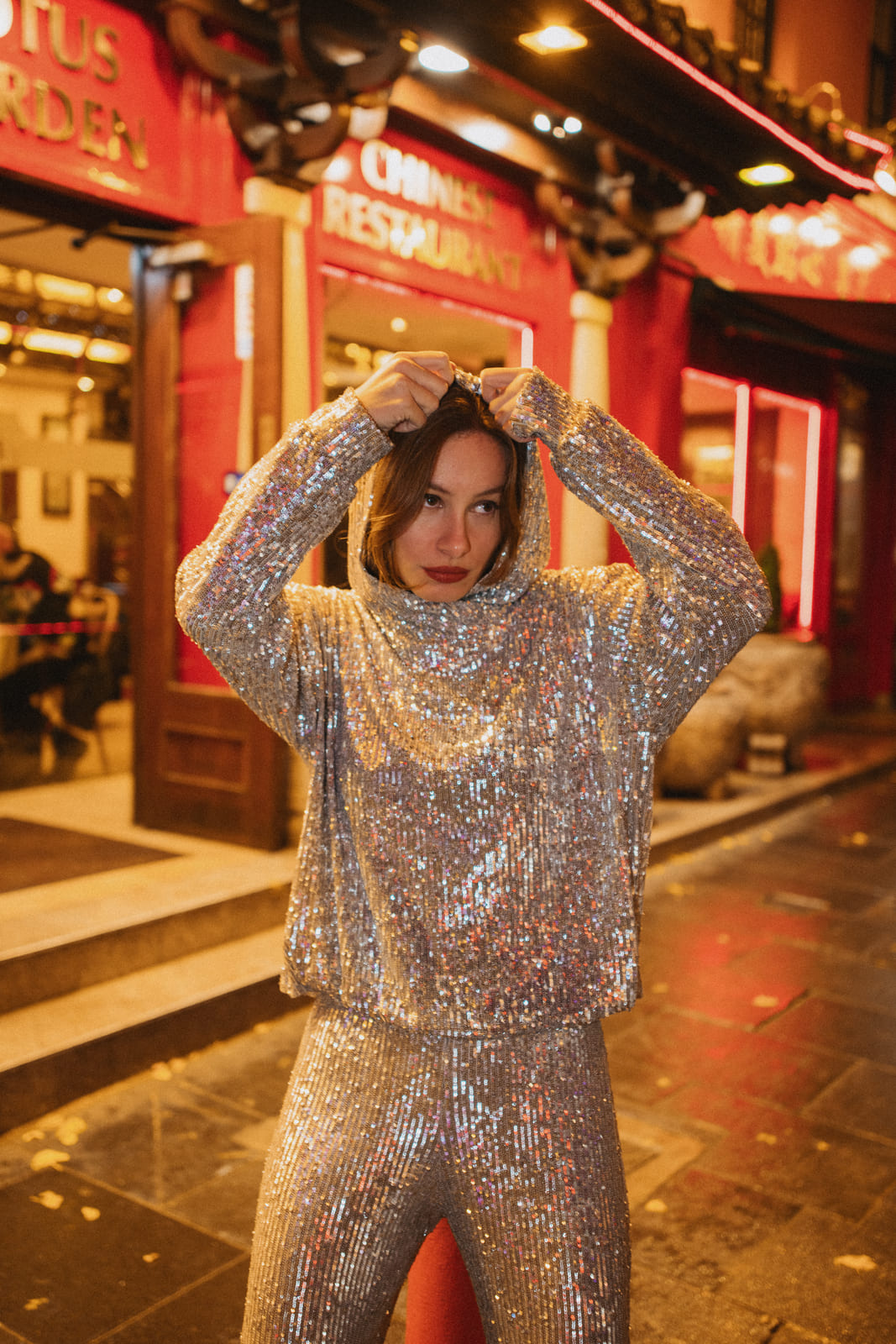 SILVER SEQUINS SWEATER