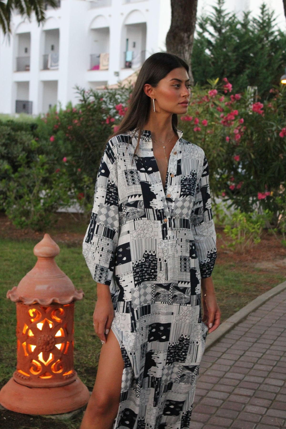 VESTIDO CAMISEIRO ESTAMPADO