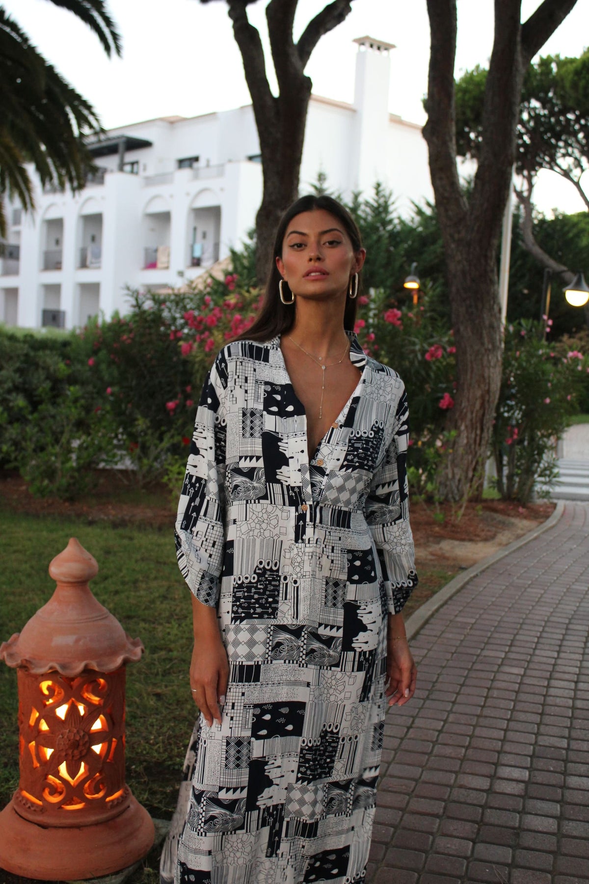 VESTIDO CAMISEIRO ESTAMPADO