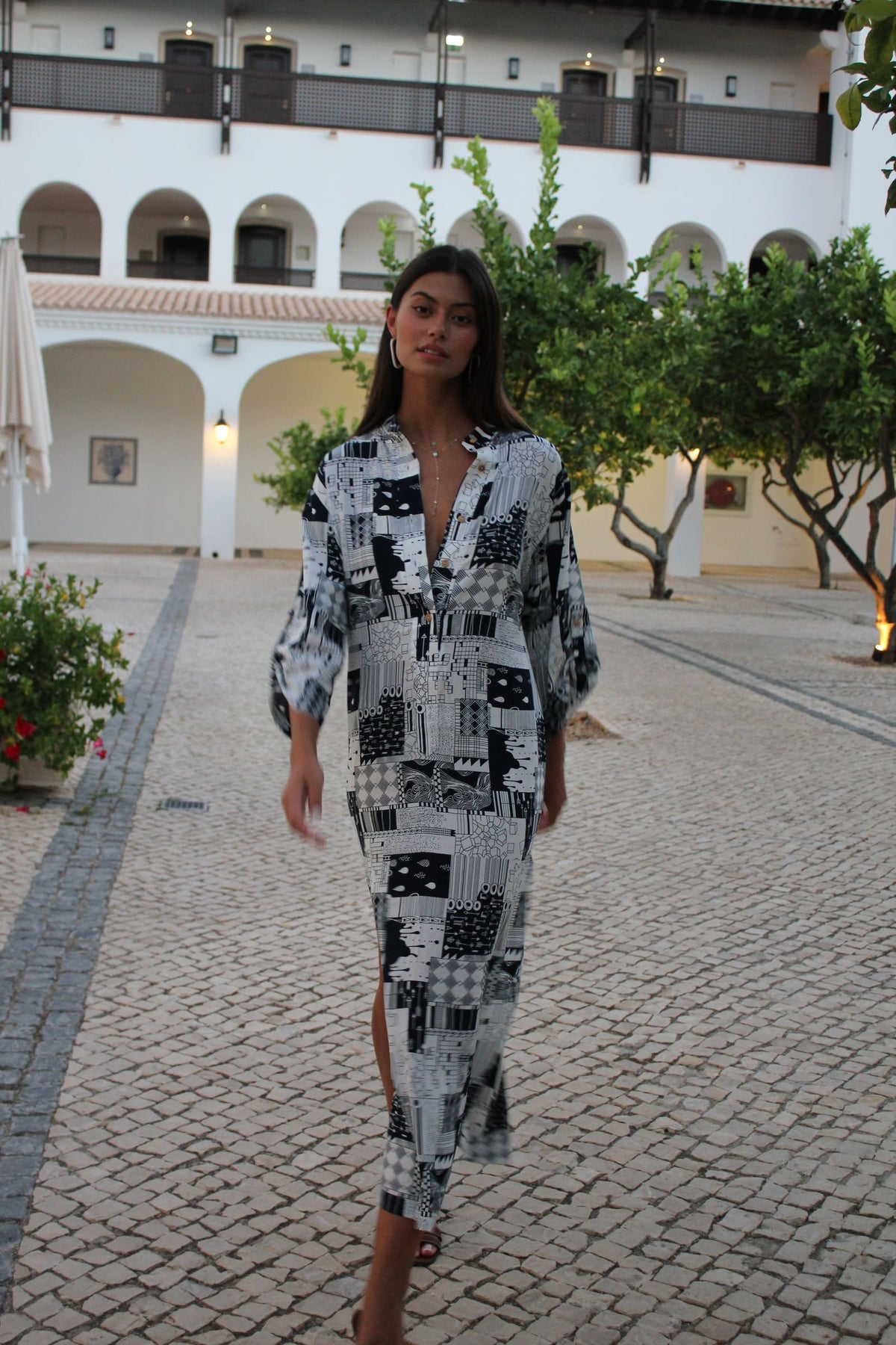 VESTIDO CAMISEIRO ESTAMPADO