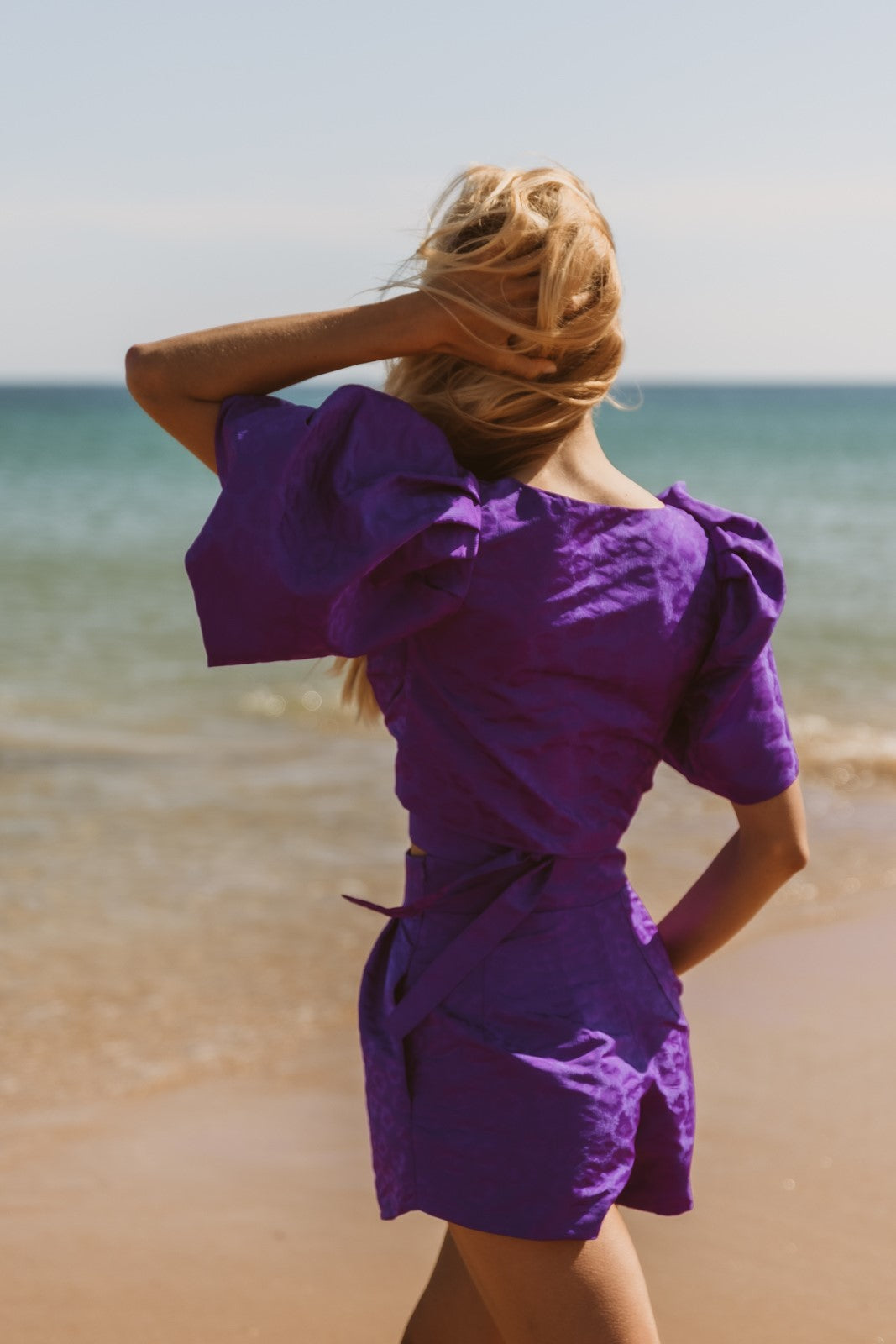 Purple sales dress shorts