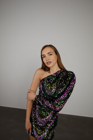 Robe paillette online multicolore