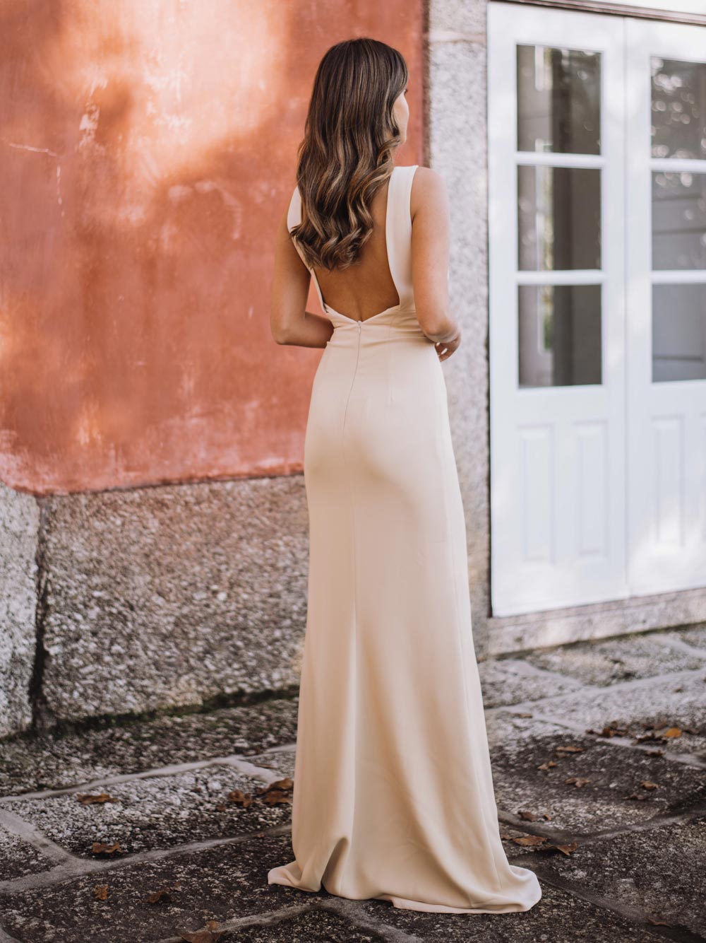 light beige dress wedding Custom size US / Seashell 8) / L (10 L'Academie Rini Mini Dress in