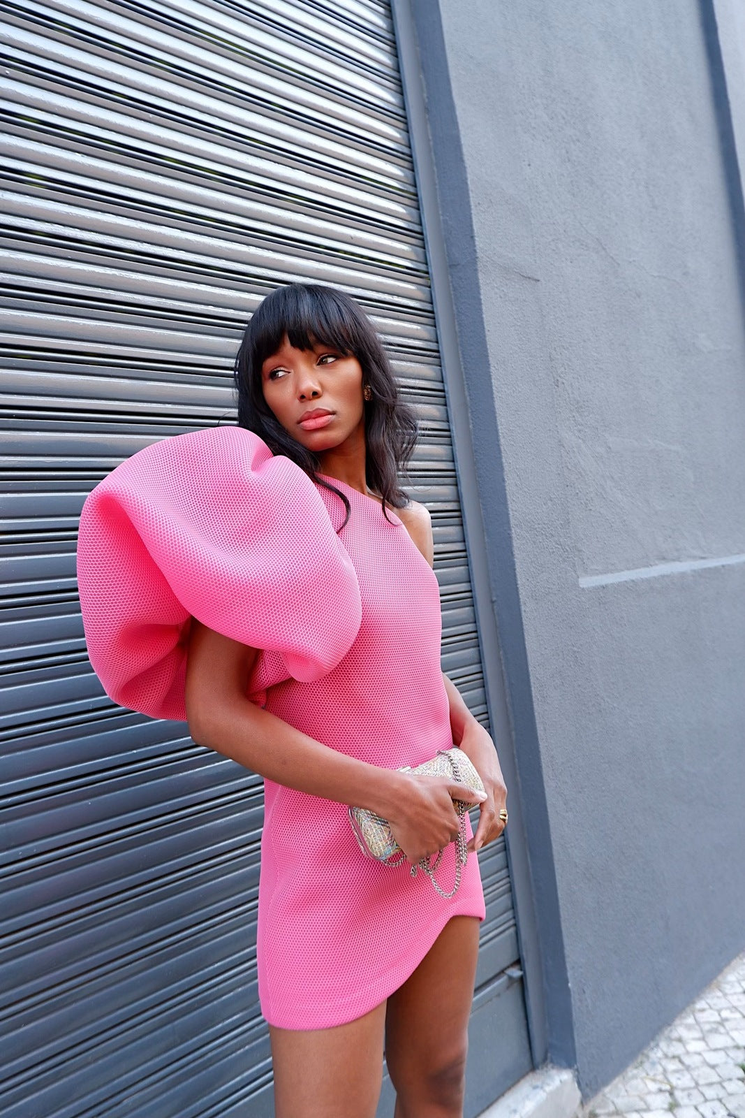 VESTIDO CURTO ROSA