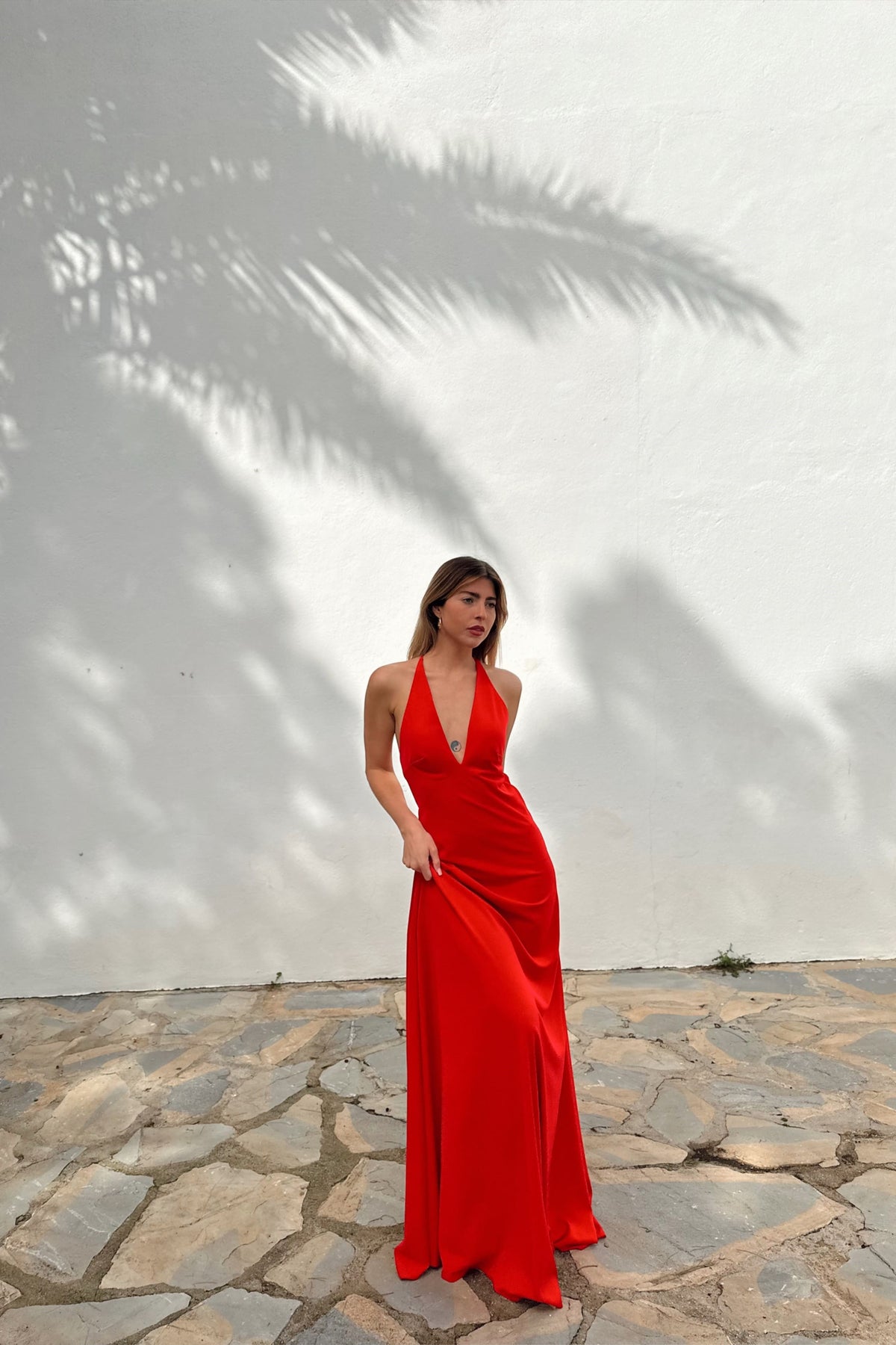 LONGUE ROBE ROUGE