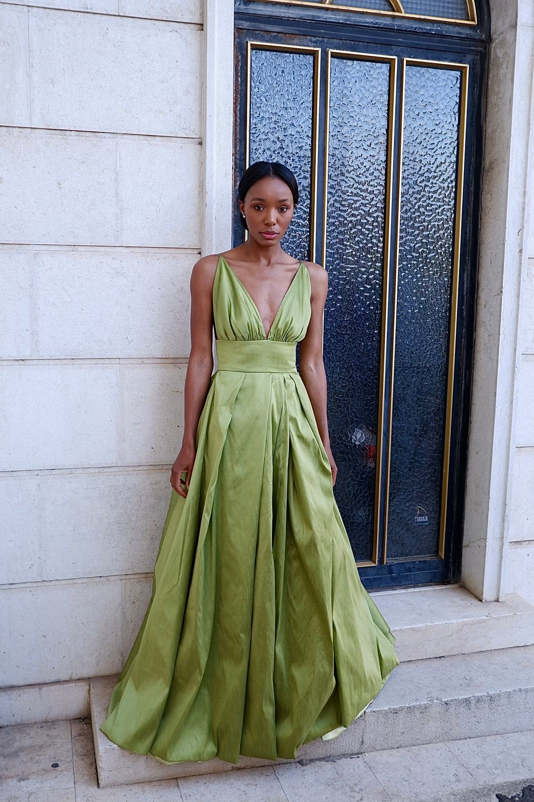 VESTIDO VERDE PRINCESA