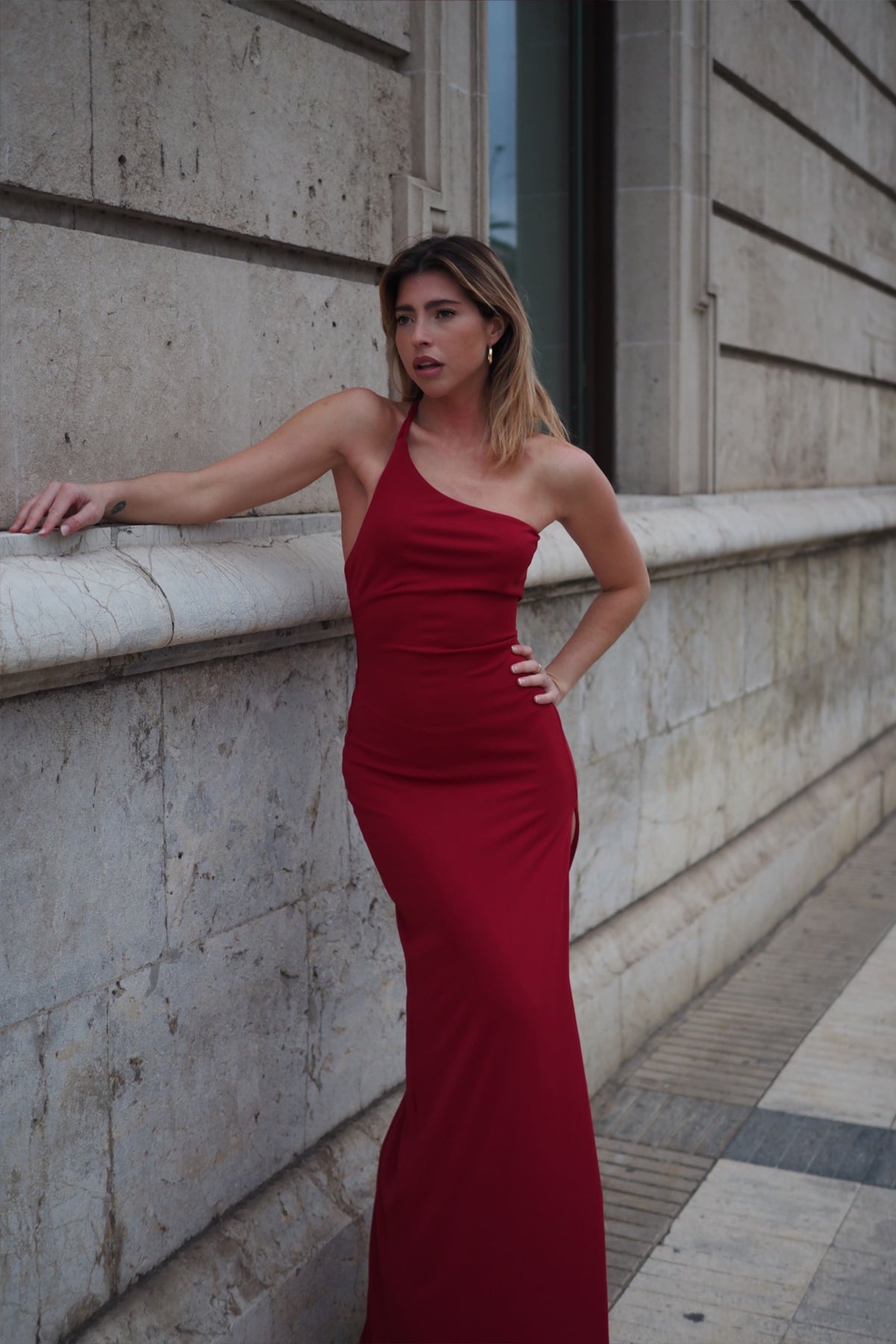 BORDEAUX LONG DRESS